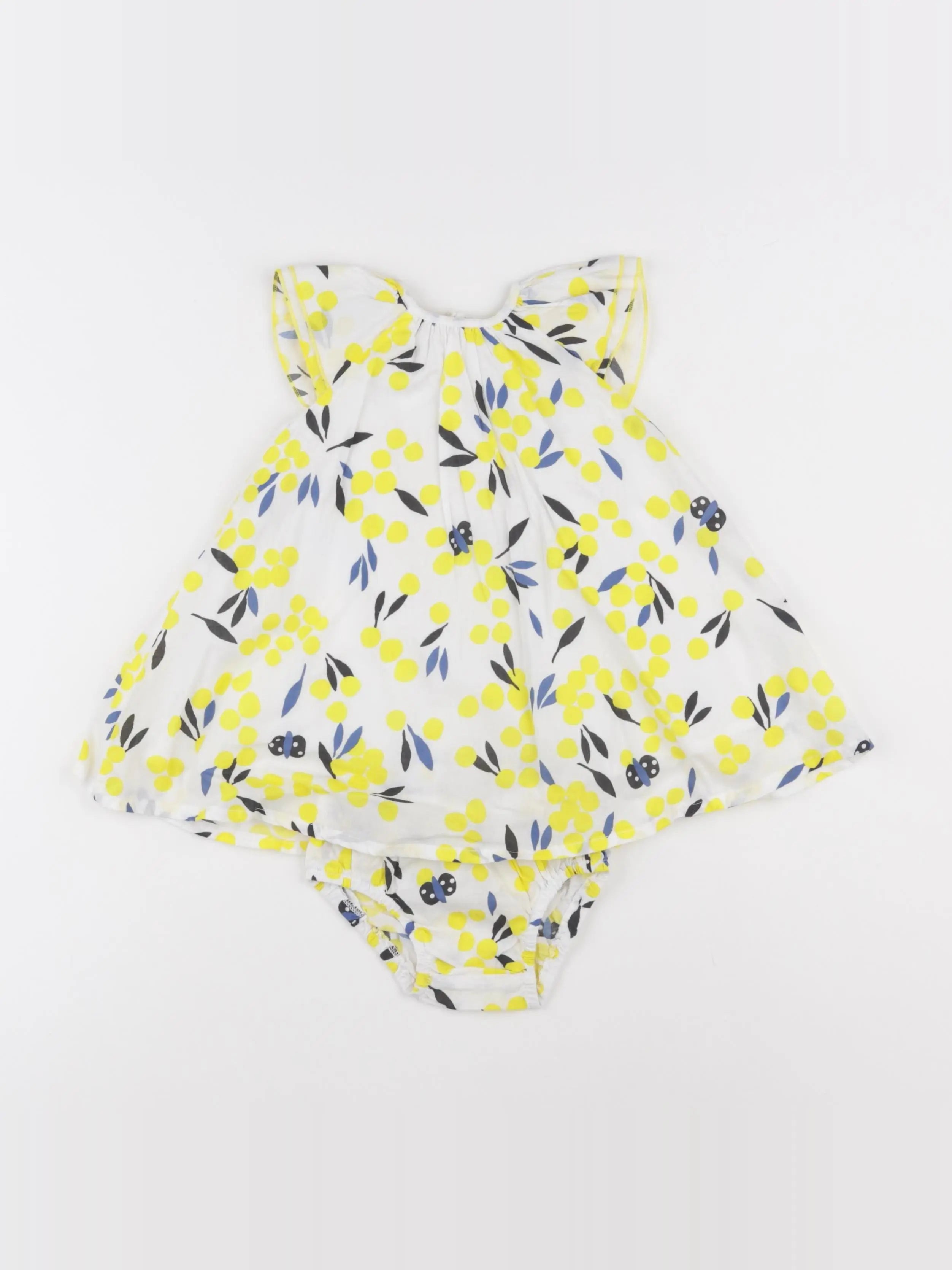 Catimini - robe blanc - 12 mois