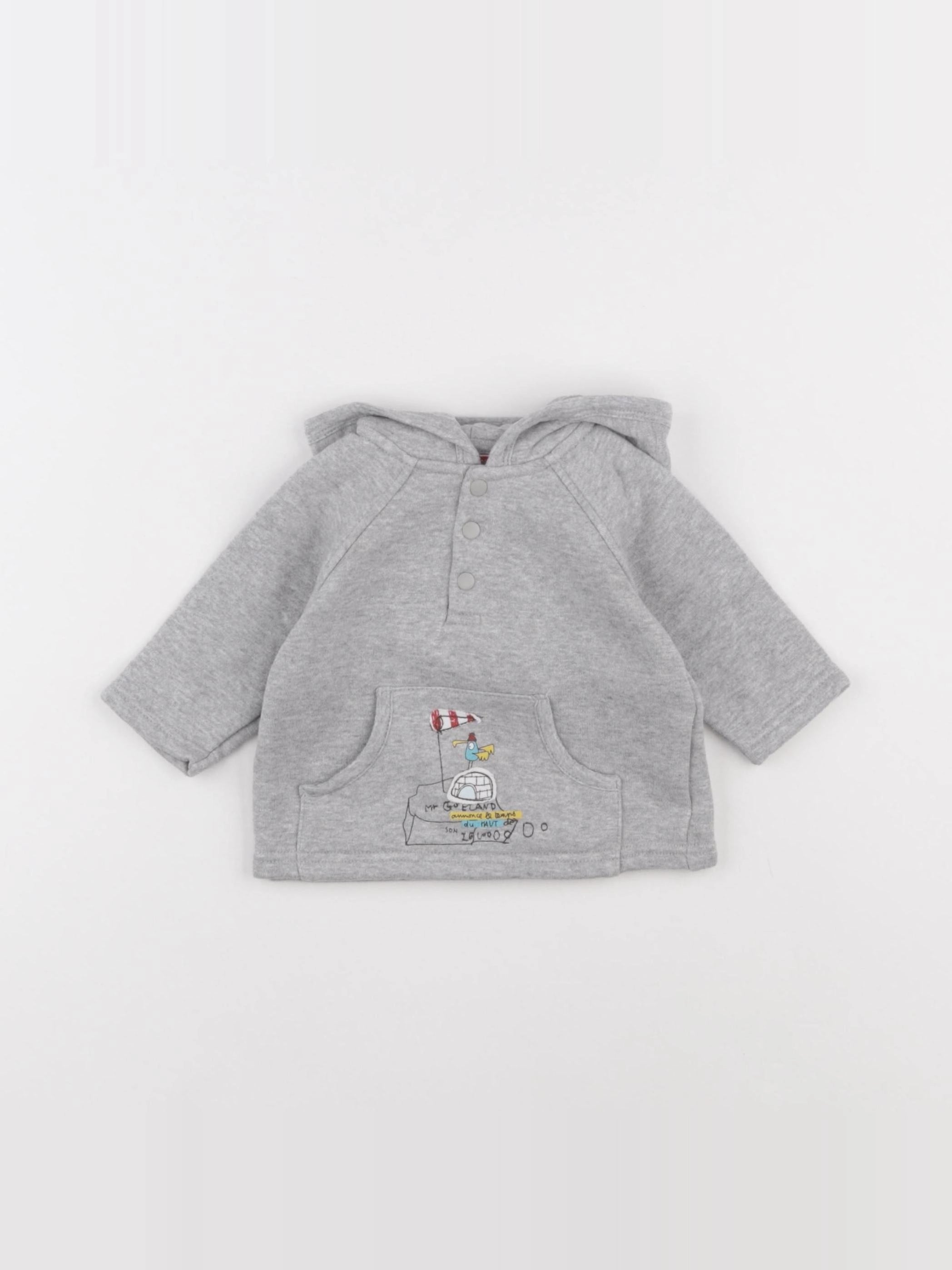 DPAM - sweat gris - 3 mois