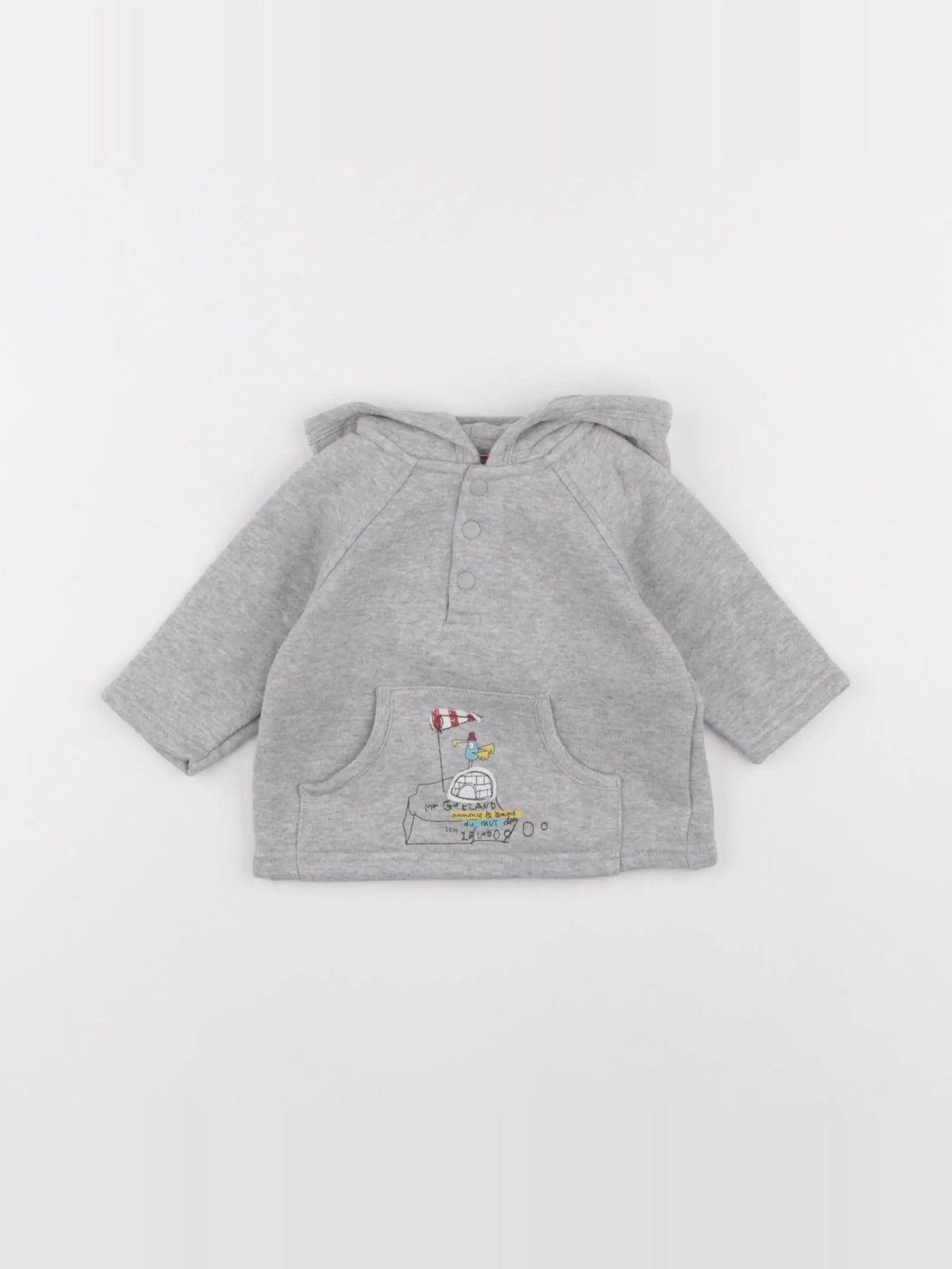 DPAM - sweat gris - 3 mois
