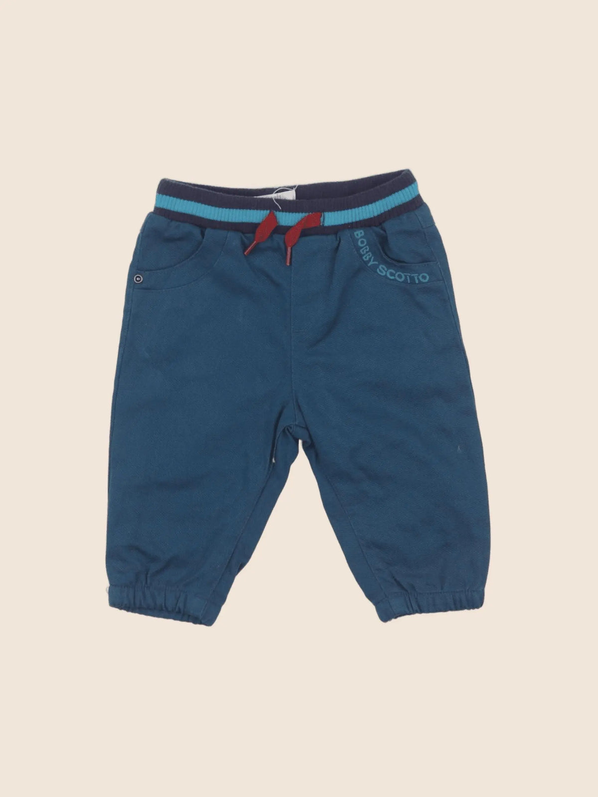 DPAM - pantalon doublé bleu - 6 mois
