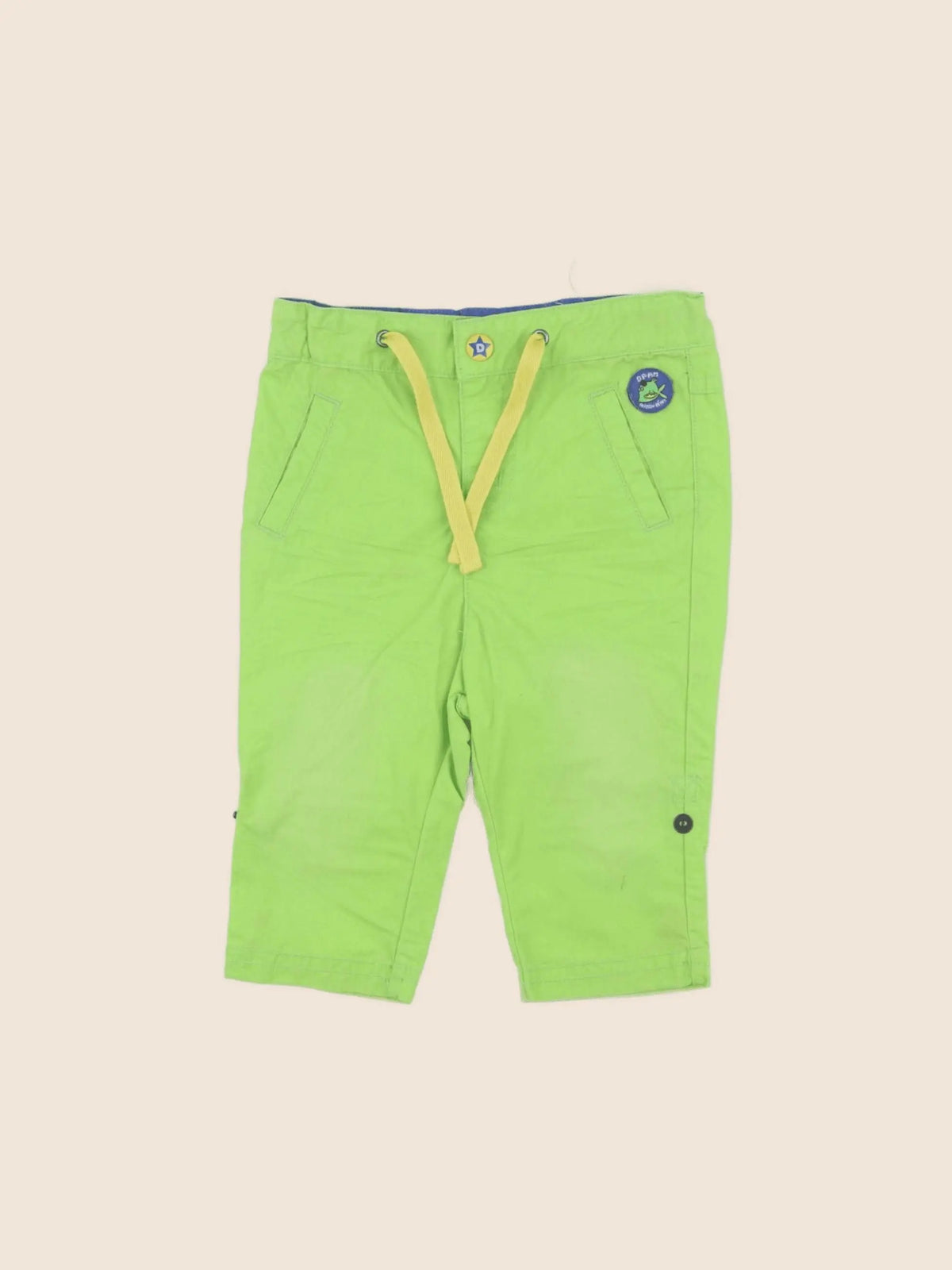 DPAM - pantalon vert fluo - 6 mois