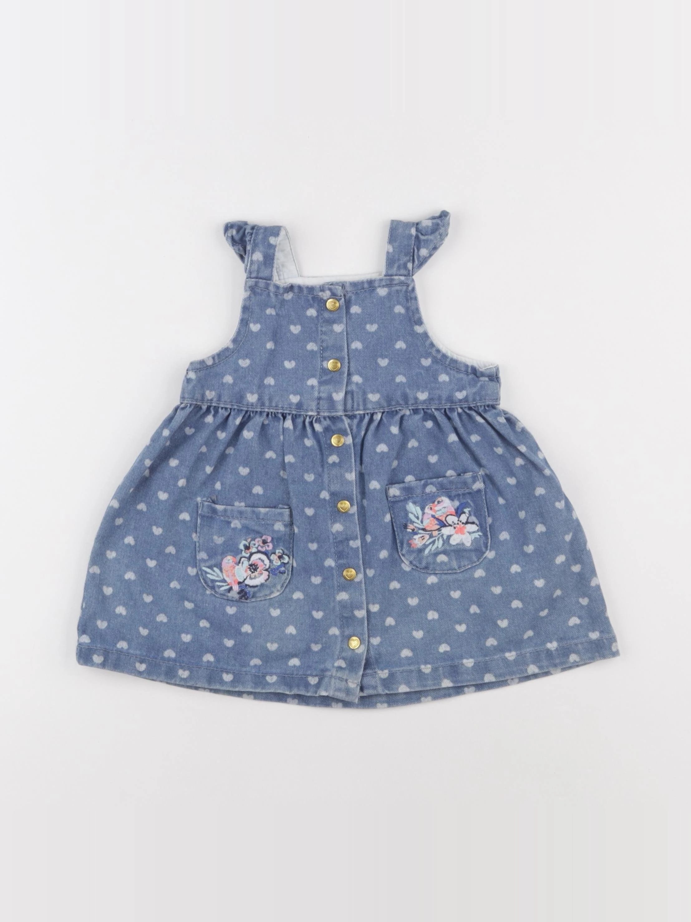 DPAM - robe bleu - 9 mois