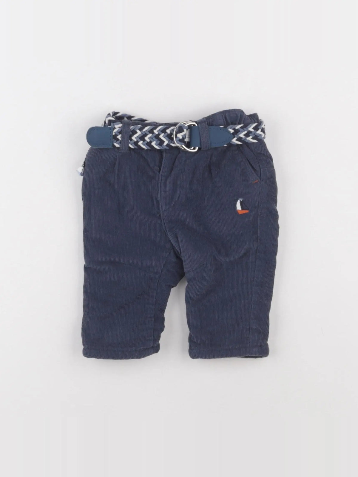 Sergent Major - pantalon doublé bleu - 3 mois