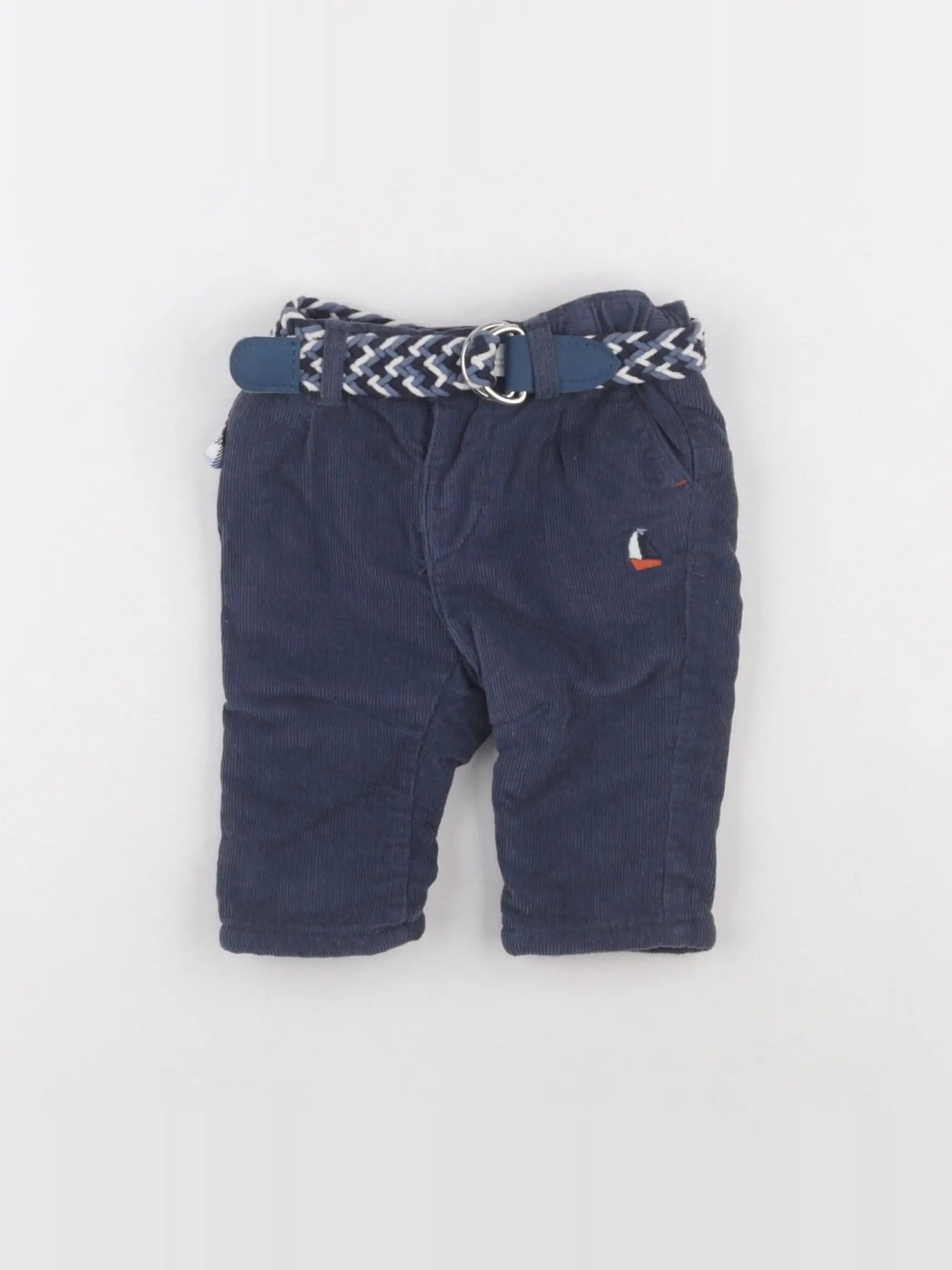 Sergent Major - pantalon doublé bleu - 3 mois