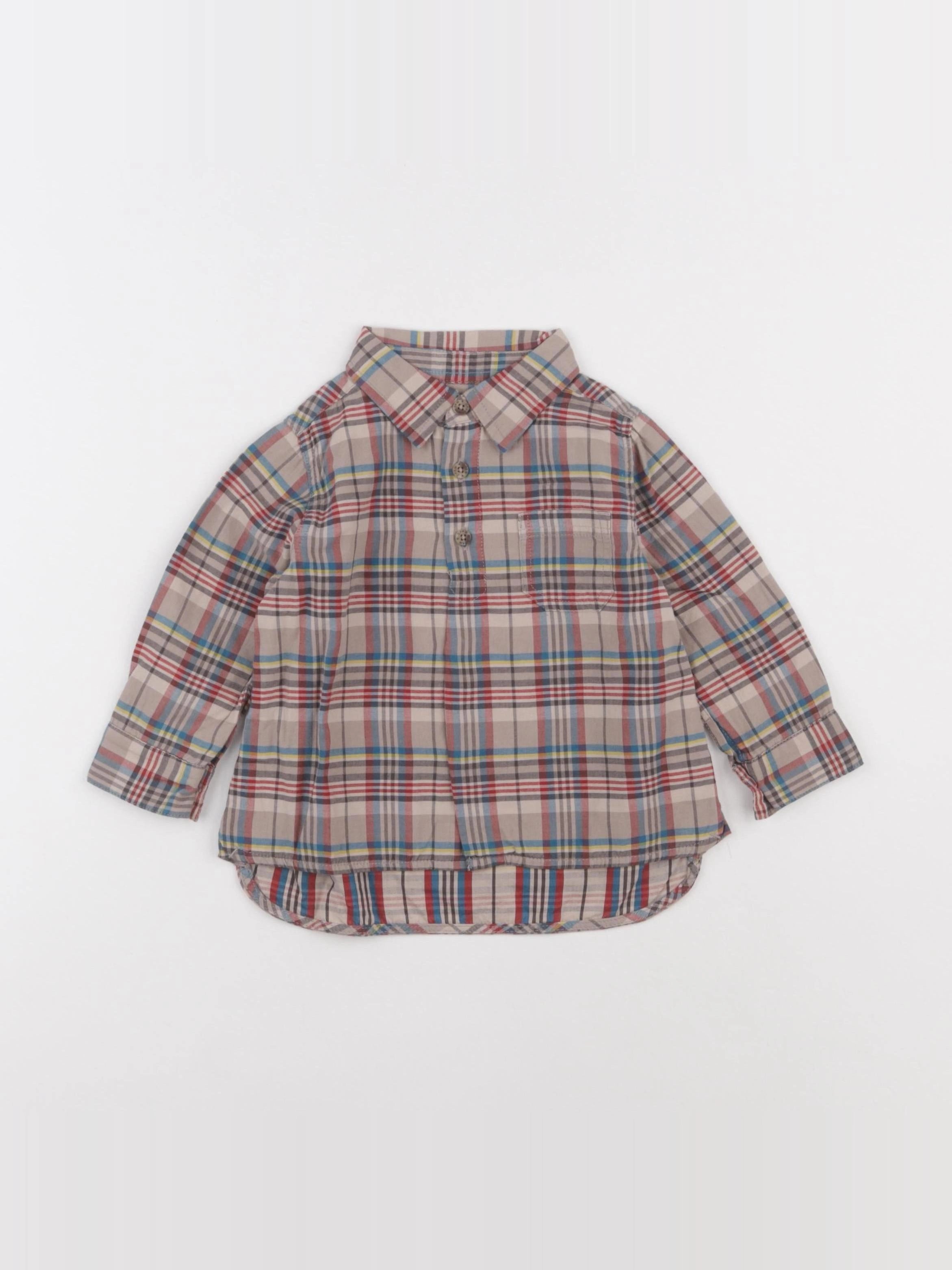 DPAM - chemise marron - 12 mois