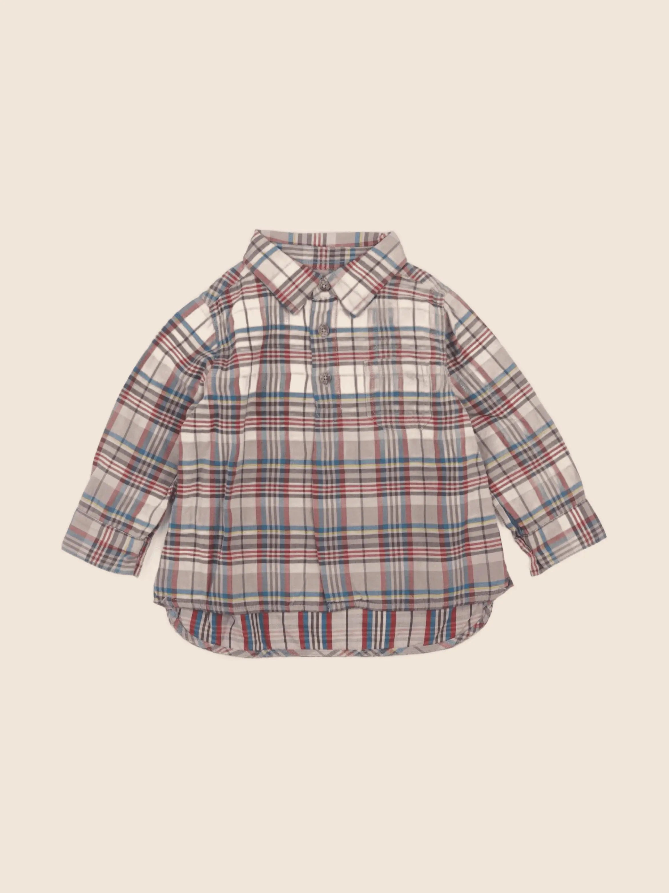 DPAM - chemise marron - 12 mois