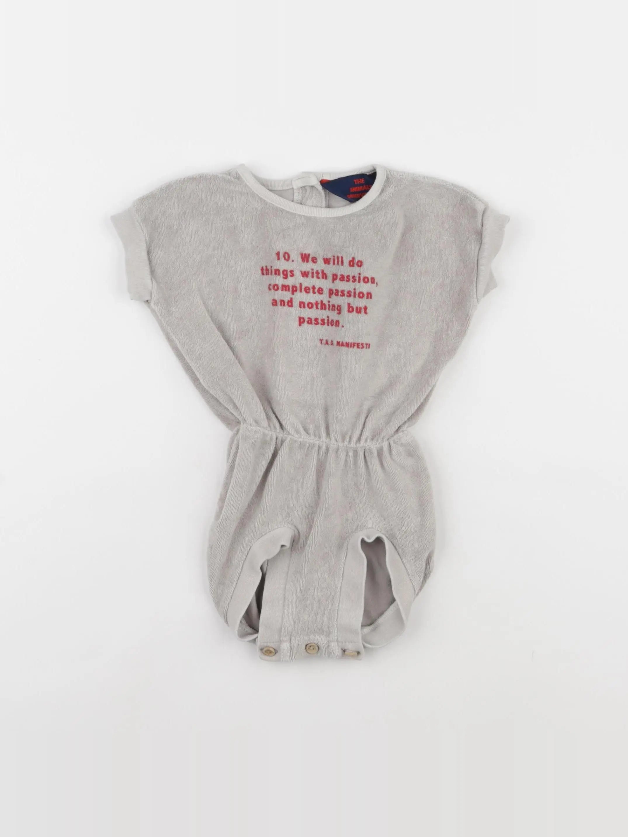 The animals observatory - combinaison taupe - 12 mois