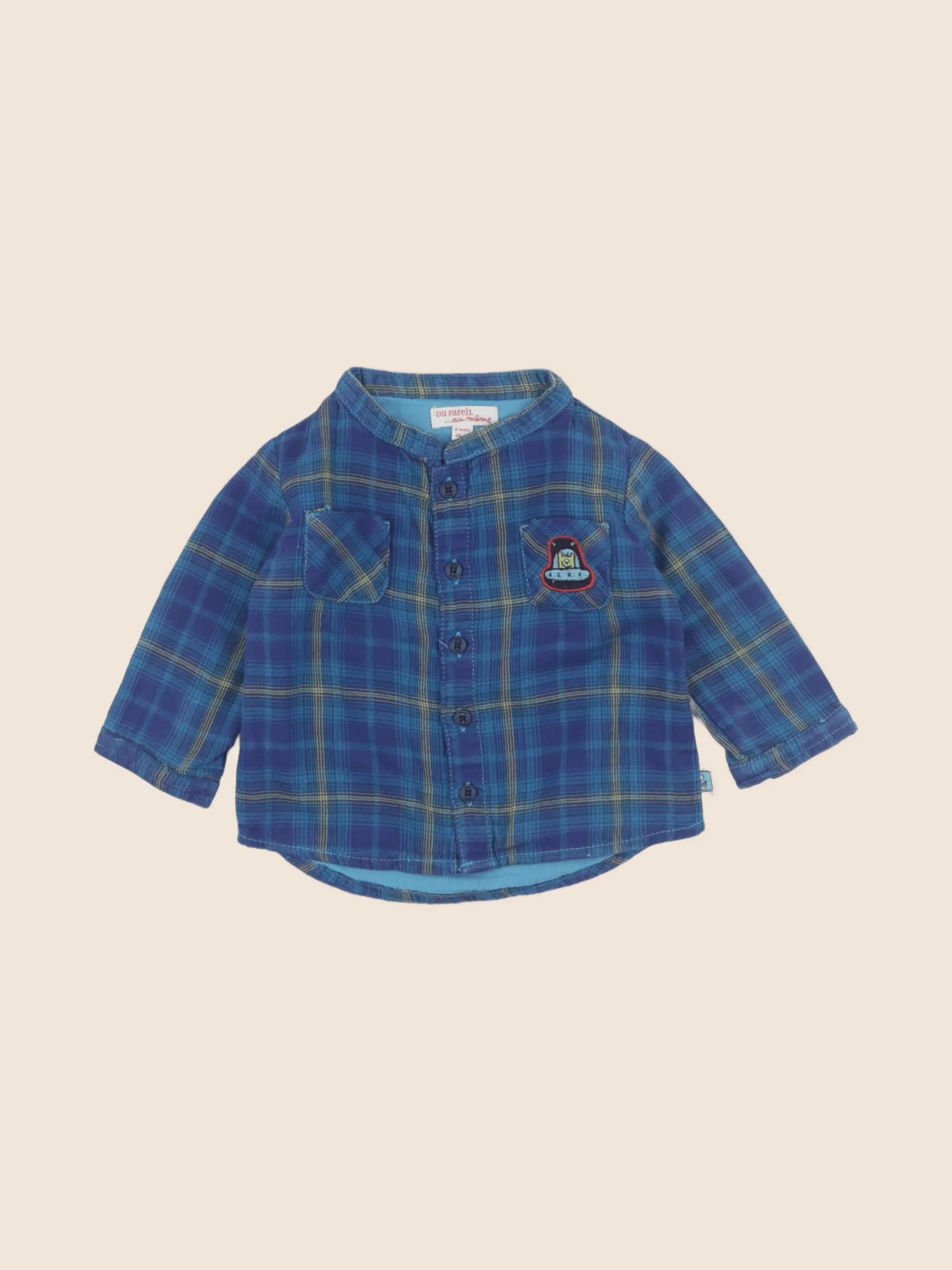 DPAM - chemise bleu - 6 mois