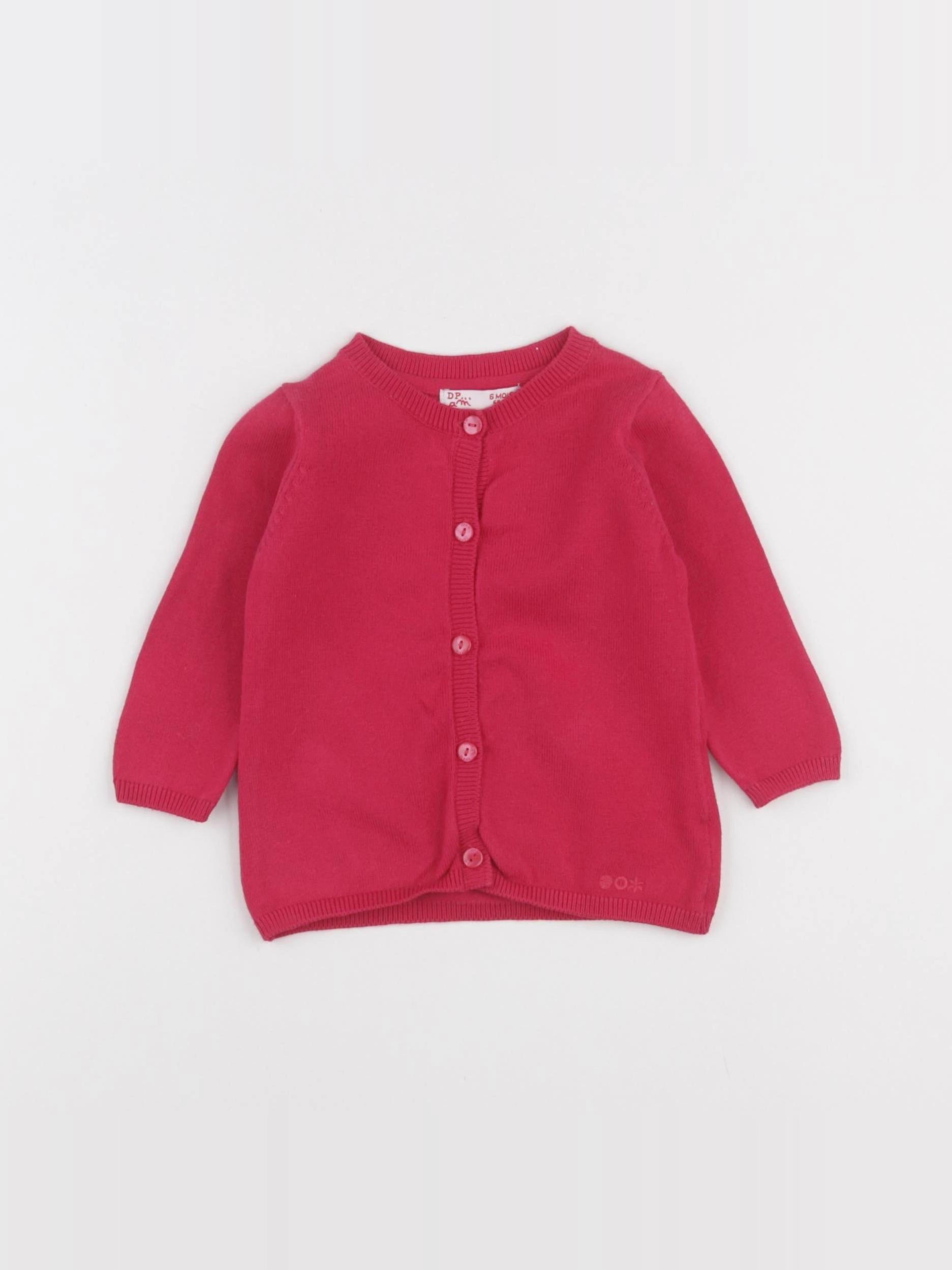 DPAM - gilet rose - 6 mois