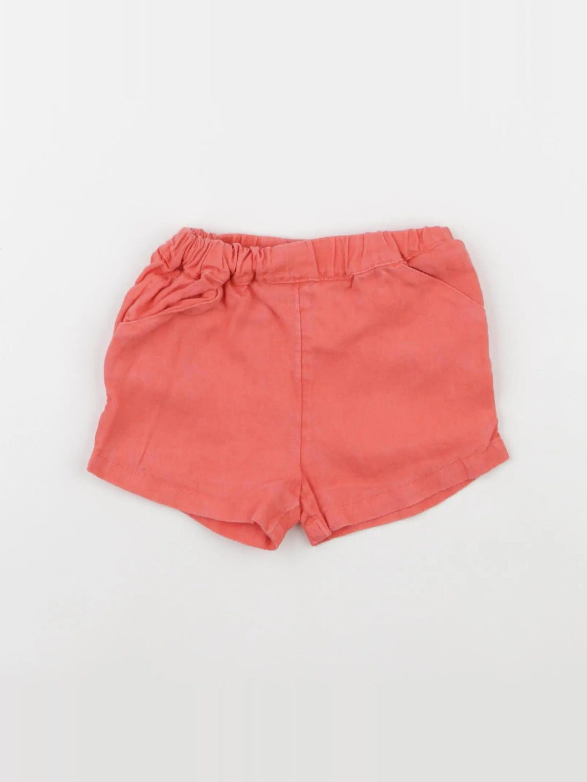 Petit Bateau - short orange - 12 mois