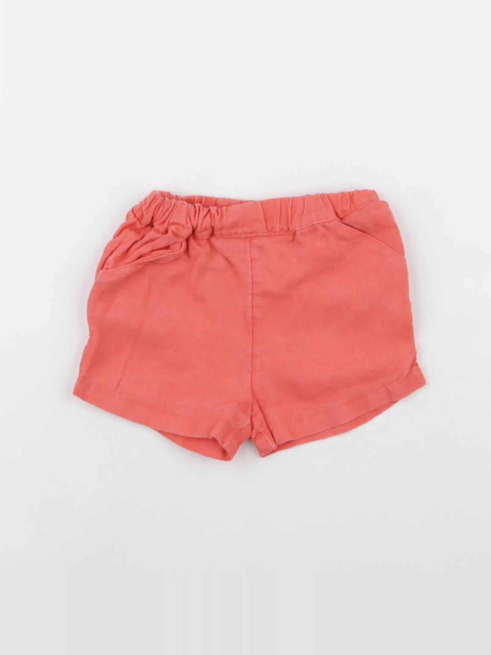 Petit Bateau - short orange - 12 mois