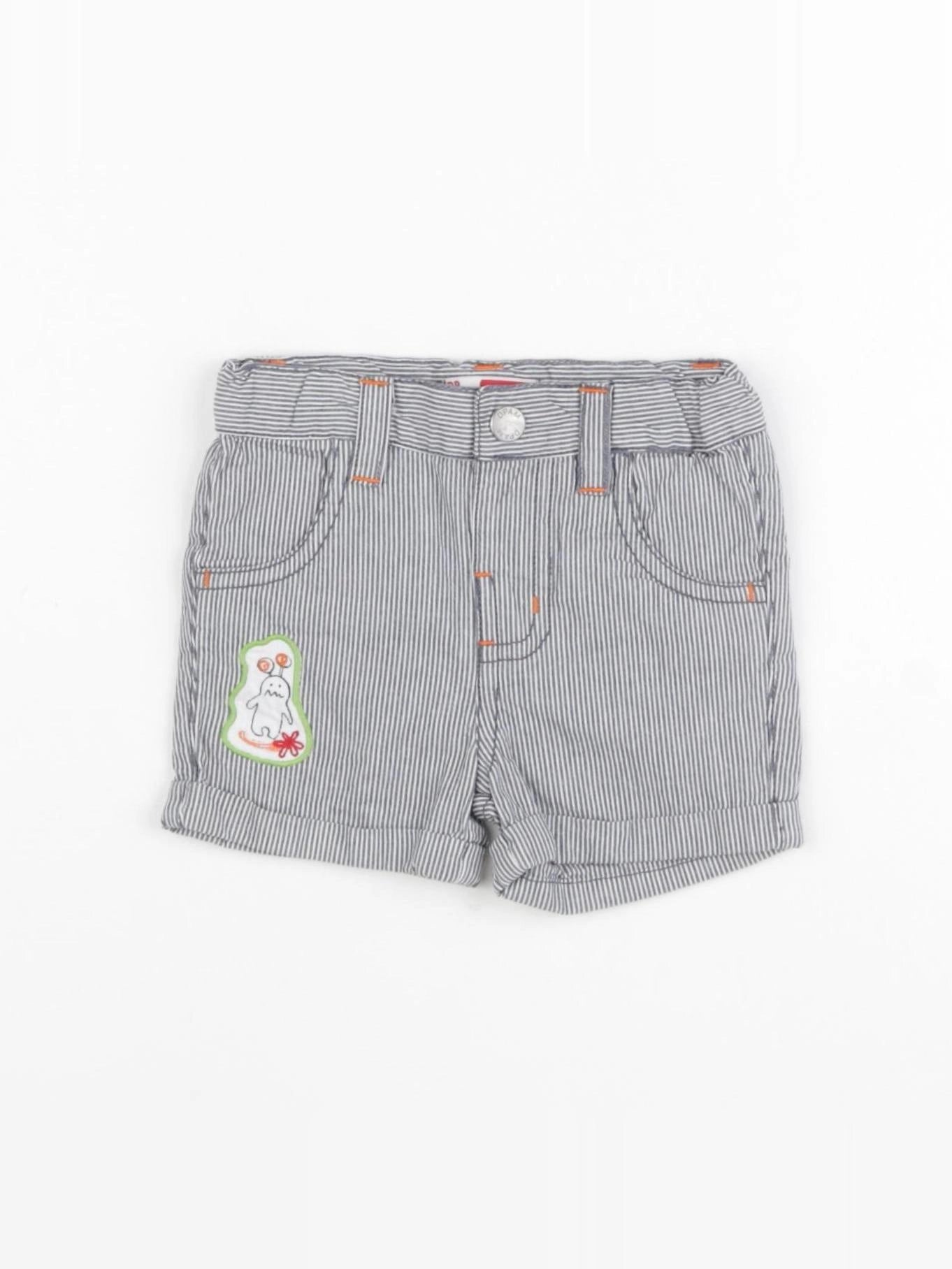 DPAM - short gris - 3 mois