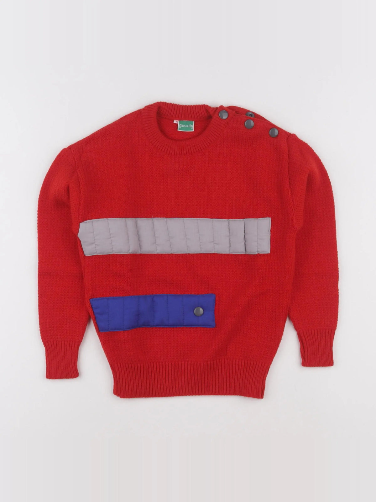 Vintage - pull rouge - 8 ans