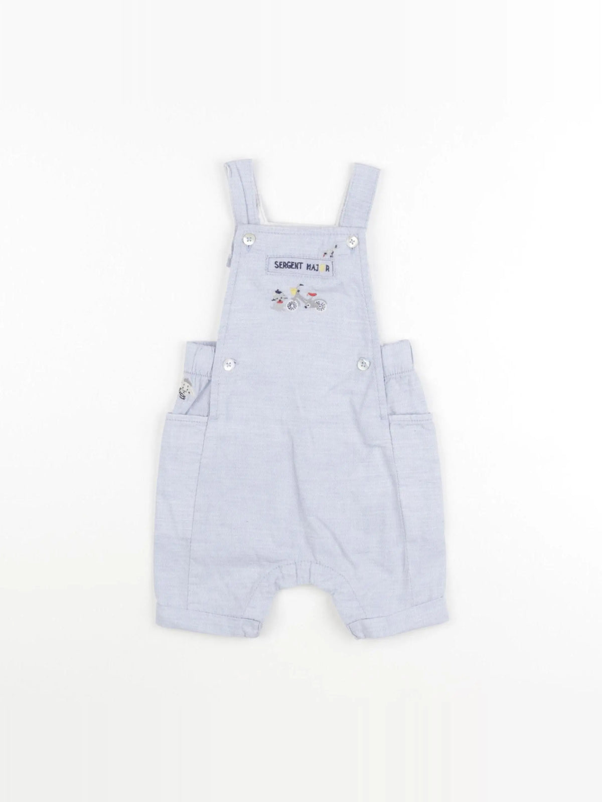 Sergent Major - salopette bleu - 6 mois