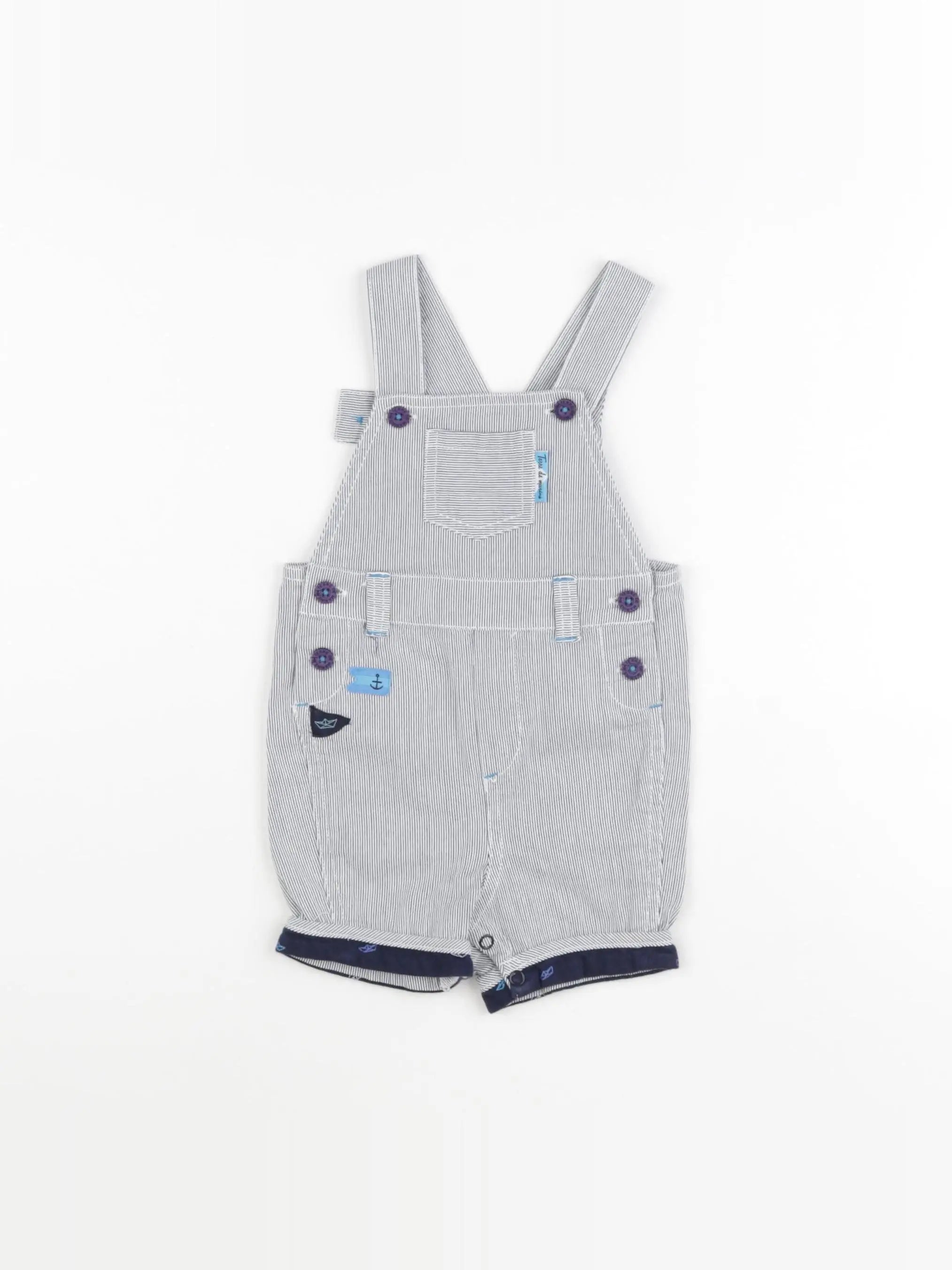 Terre de marins - salopette bleu - 6 mois
