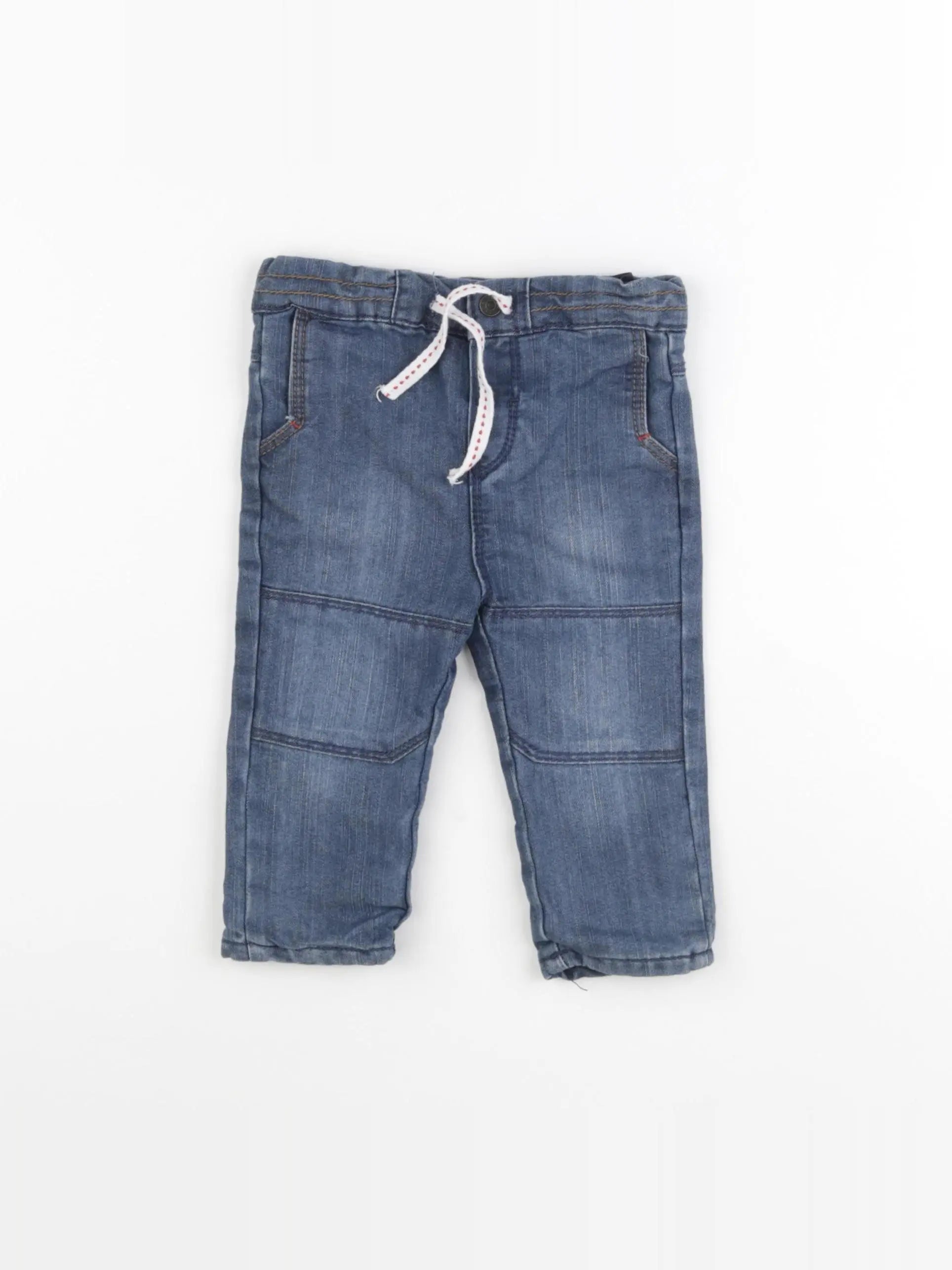 Obaïbi - jean doublé bleu - 6 mois