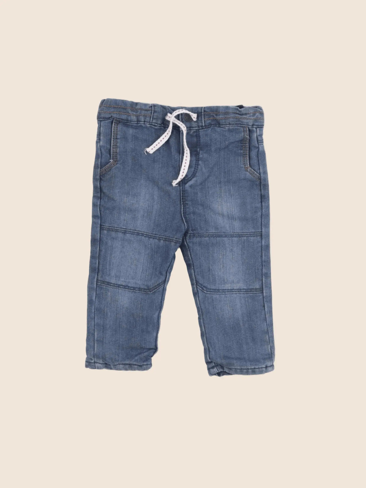 Obaïbi - jean doublé bleu - 6 mois