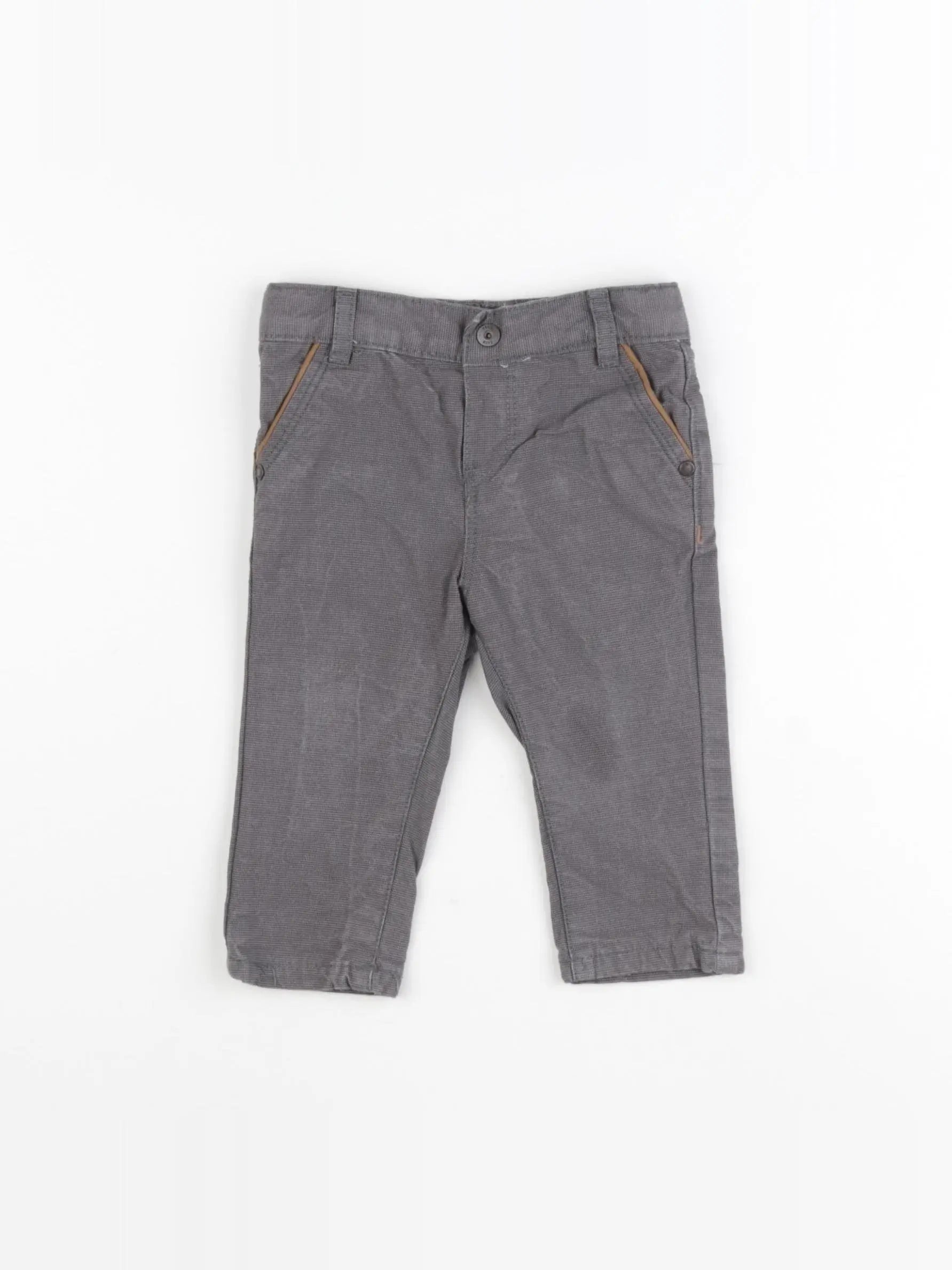 Obaïbi - pantalon gris - 6 mois