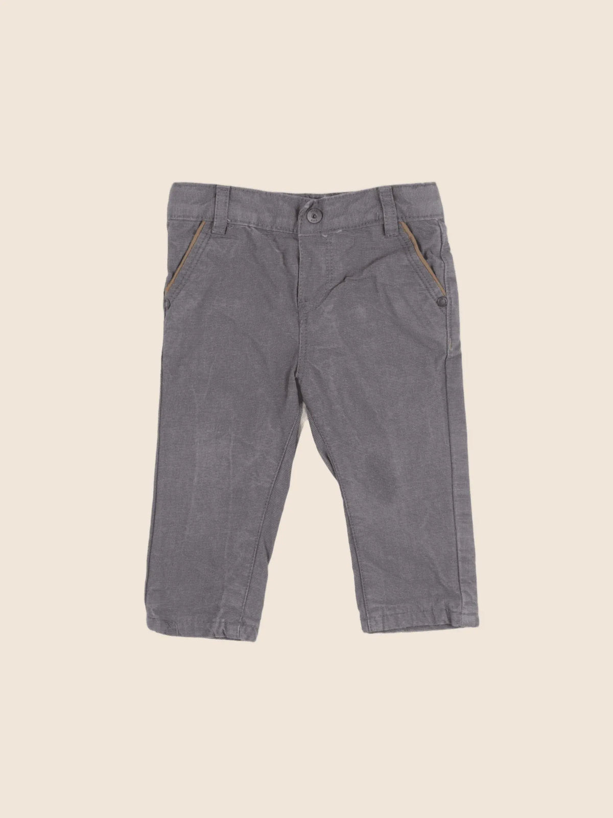 Obaïbi - pantalon gris - 6 mois
