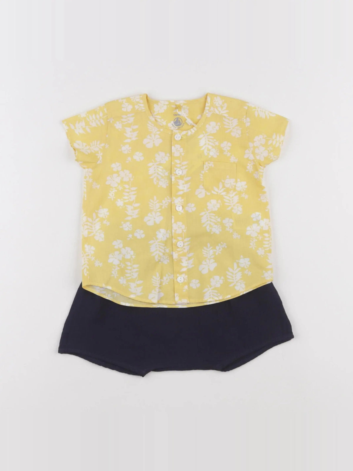 Petit Bateau - ensemble multicolore - 12 mois