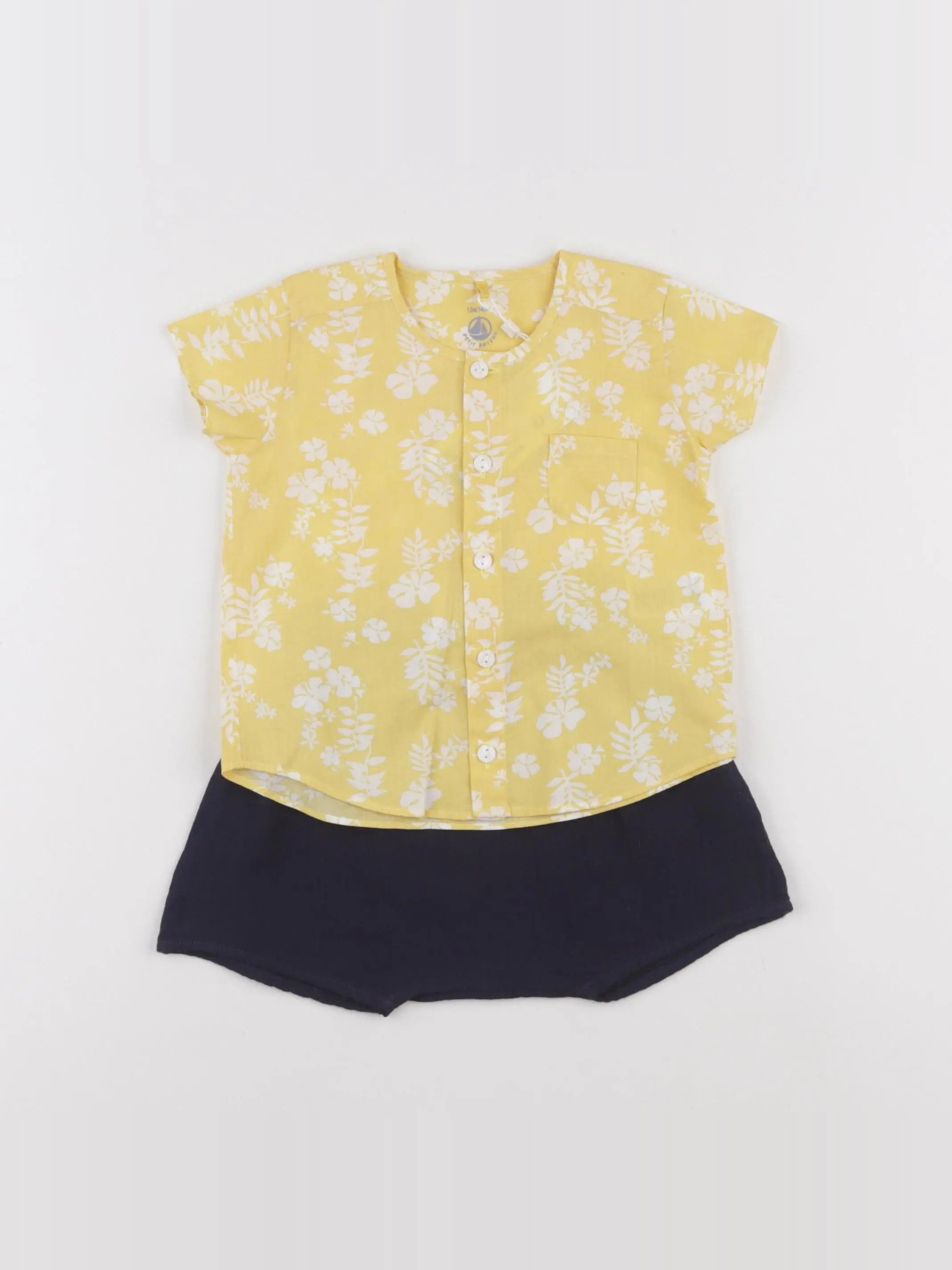 Petit Bateau - ensemble multicolore - 12 mois