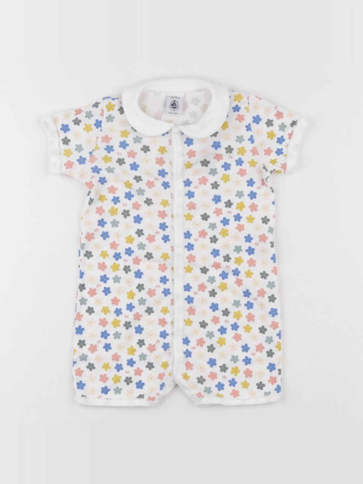 Petit Bateau - combinaison multicolore - 6 mois
