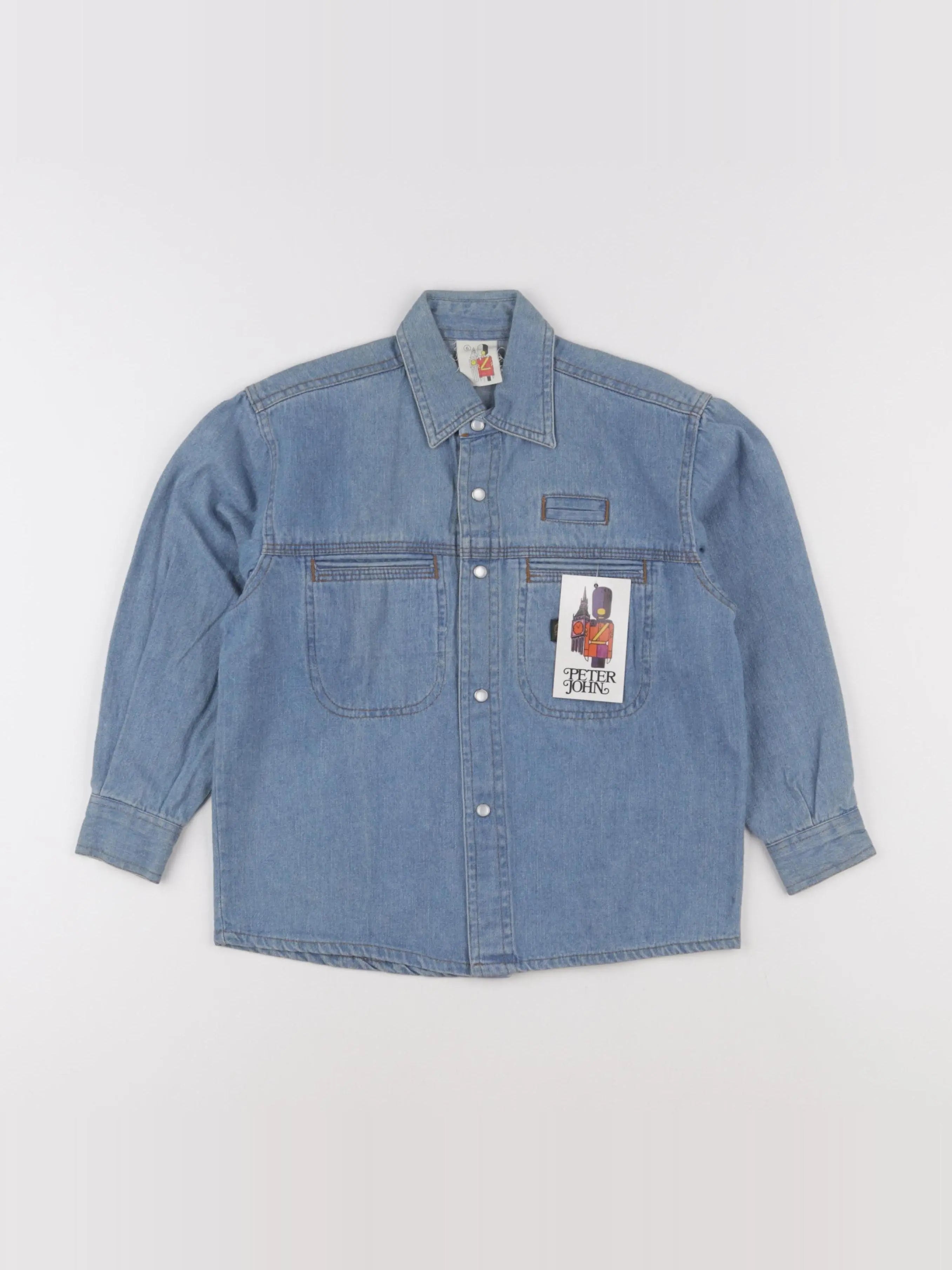 Vintage - chemise bleu - 6 ans