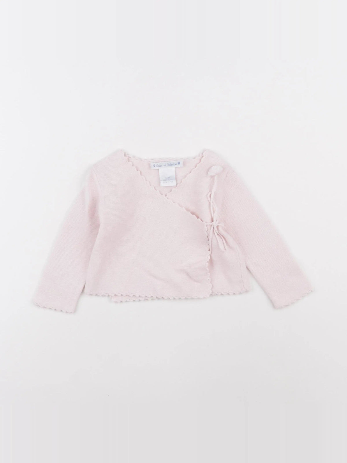 Oscar & Valentine - gilet rose - 12 mois