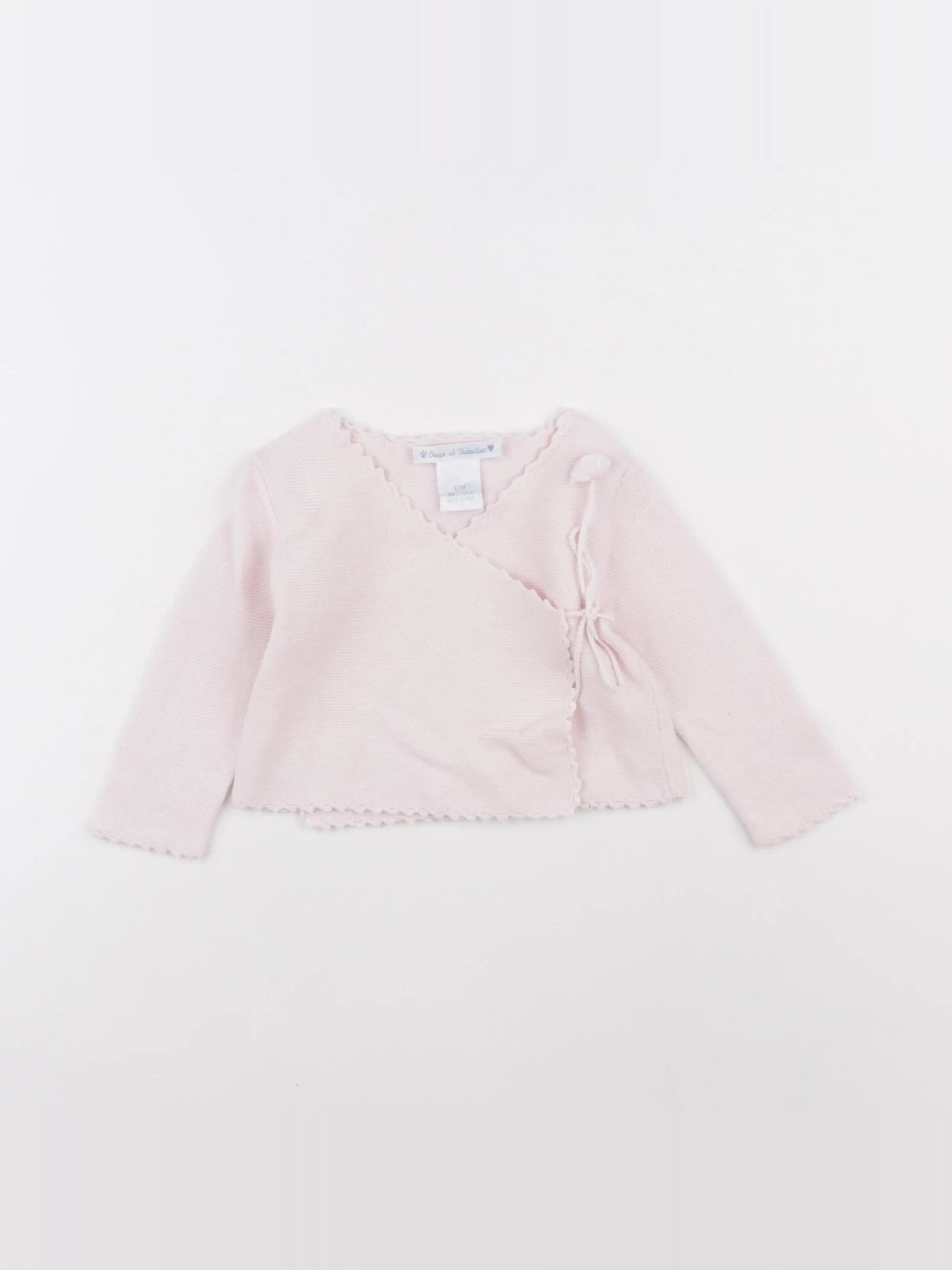 Oscar & Valentine - gilet rose - 12 mois