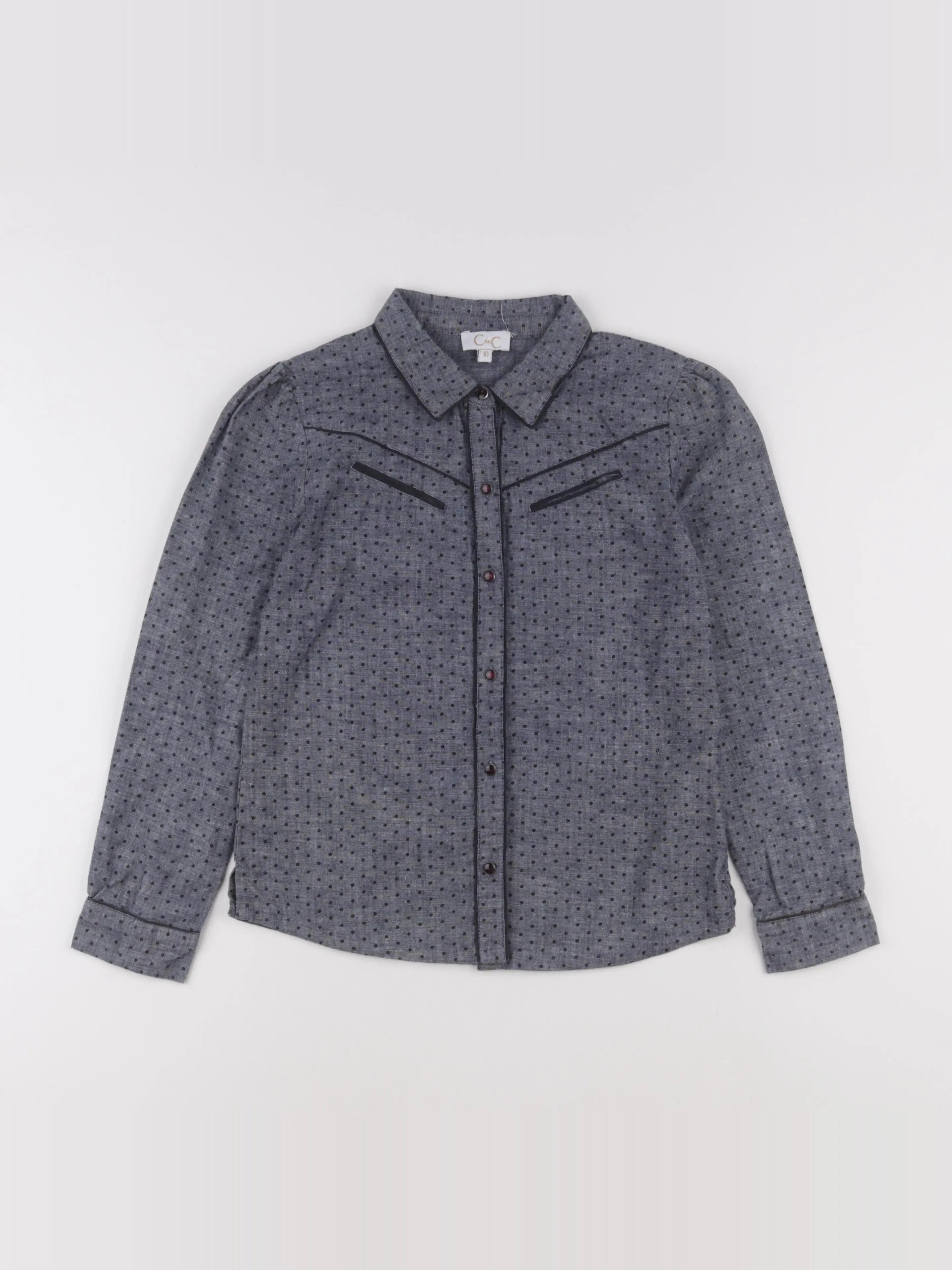 C de C - chemise gris - 10 ans