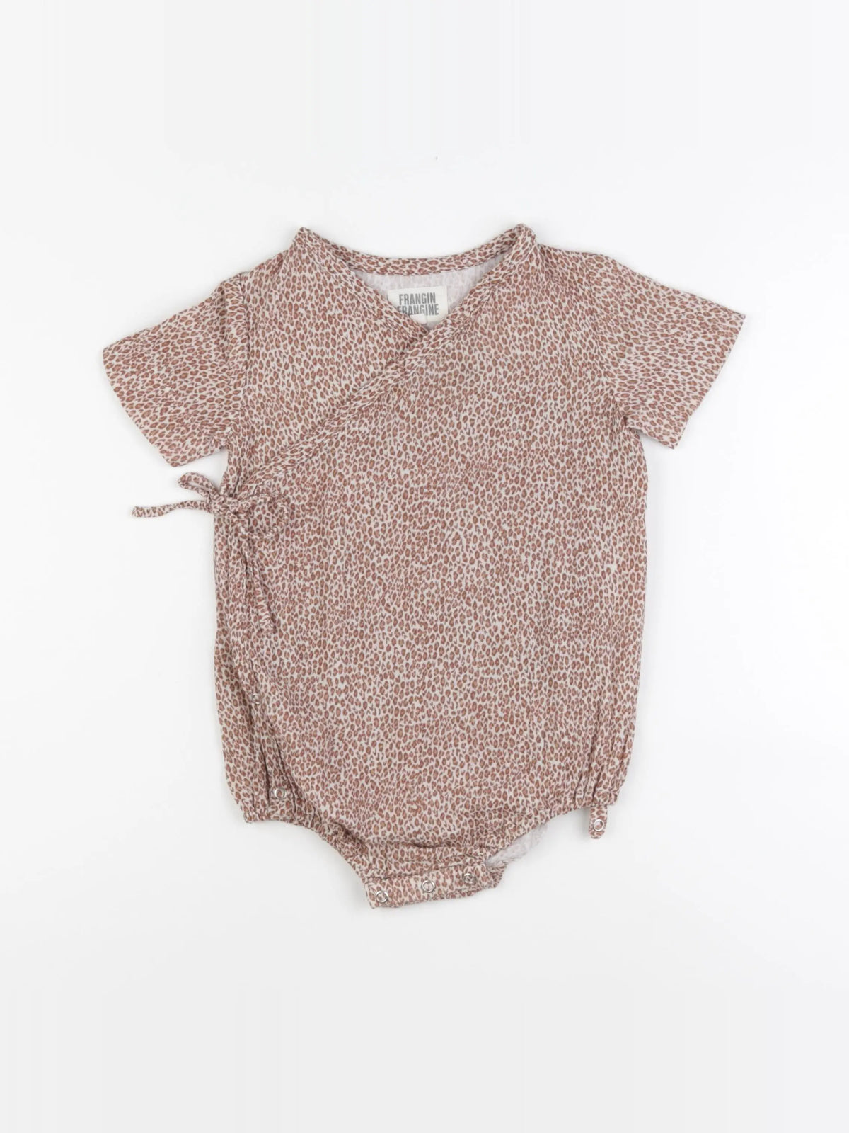 Frangin Frangine - body tee-shirt marron - 3 ans