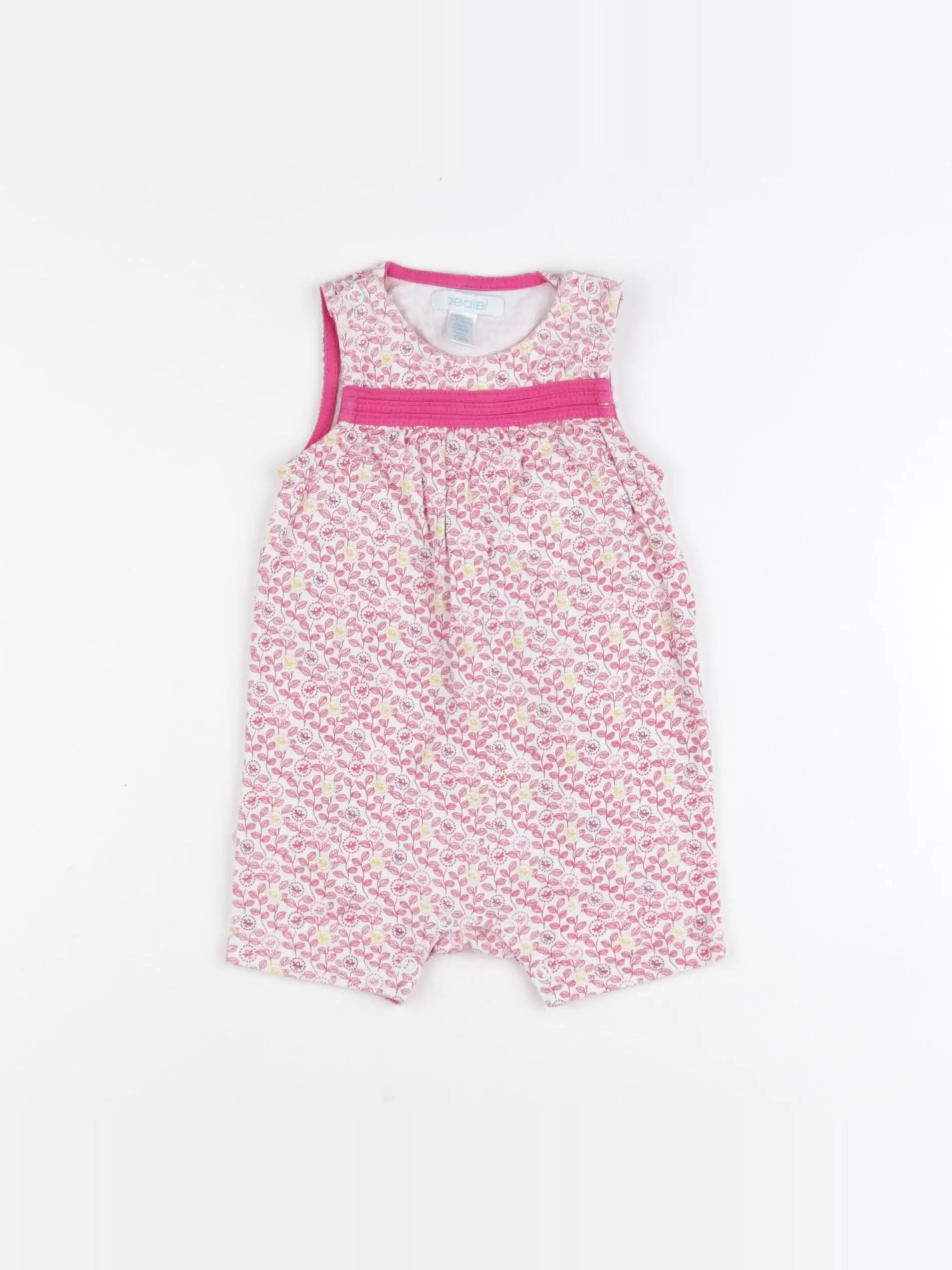 Obaïbi - combinaison rose - 6 mois