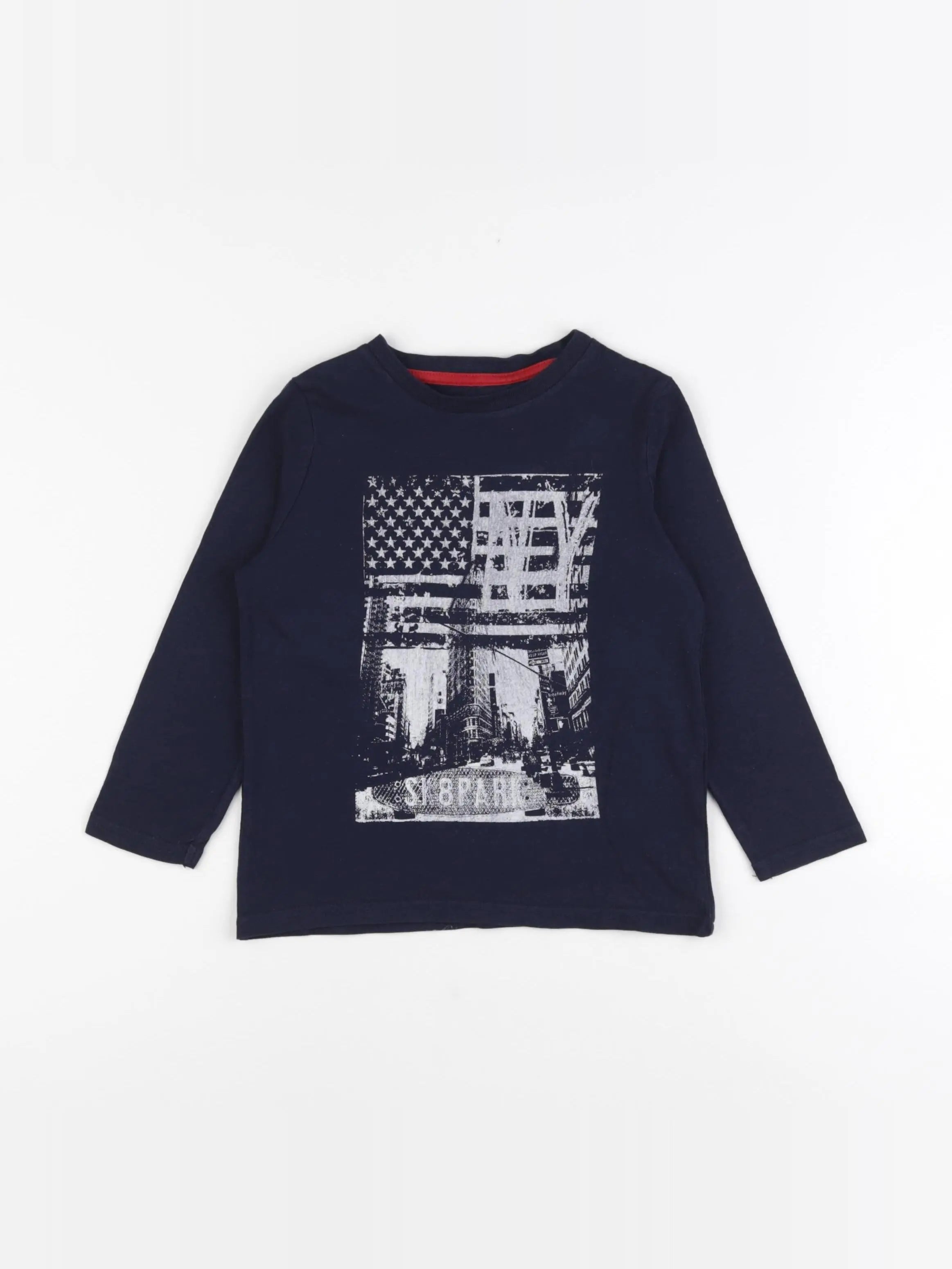 Vertbaudet - tee-shirt bleu - 4 ans