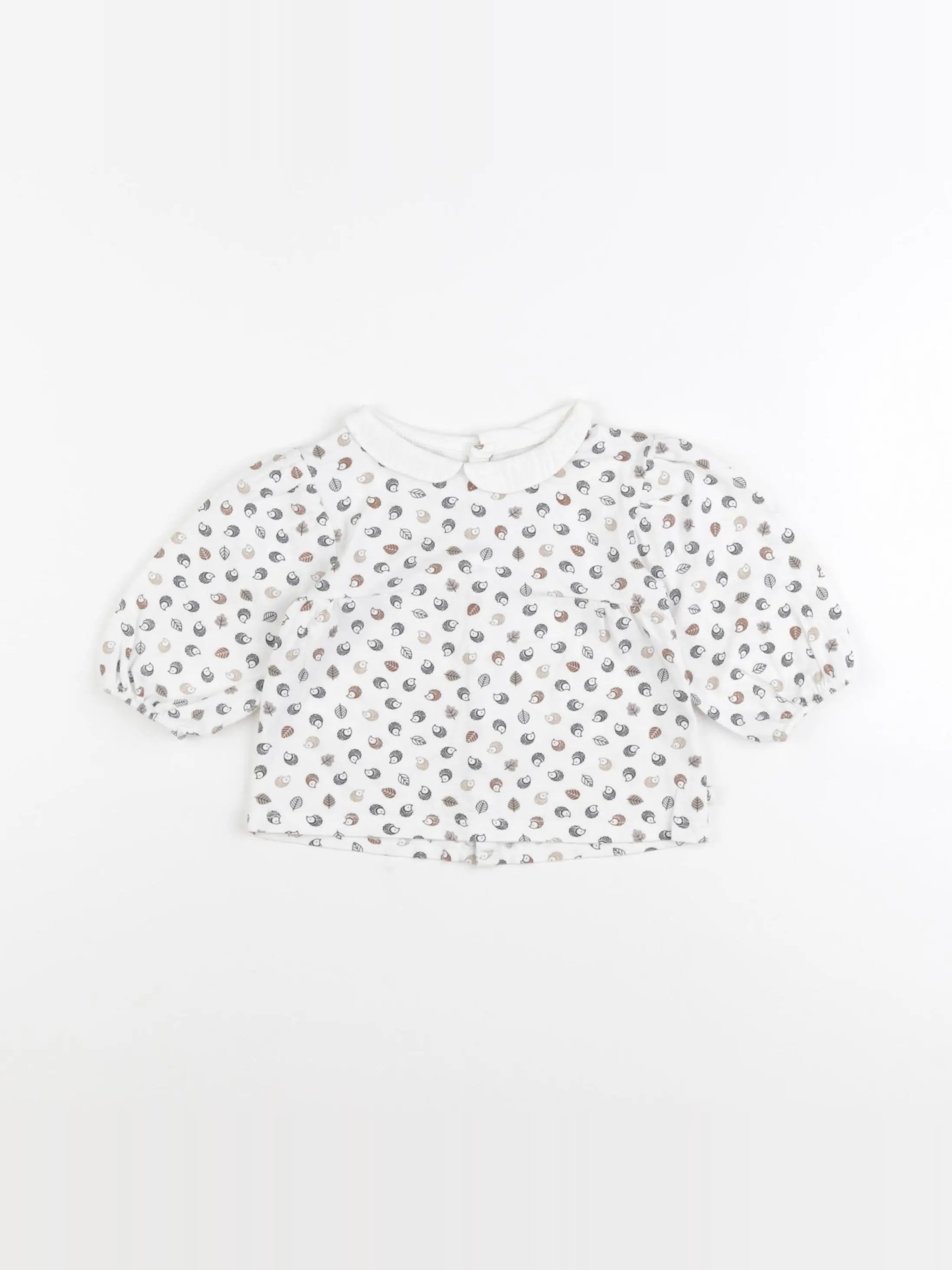 Obaïbi - tee-shirt beige - 6 mois