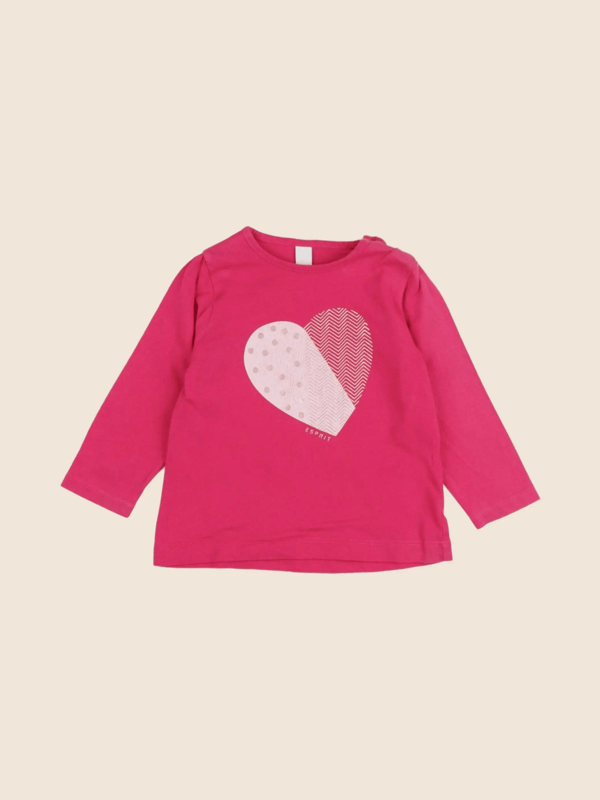 Esprit - tee-shirt rose - 6 mois
