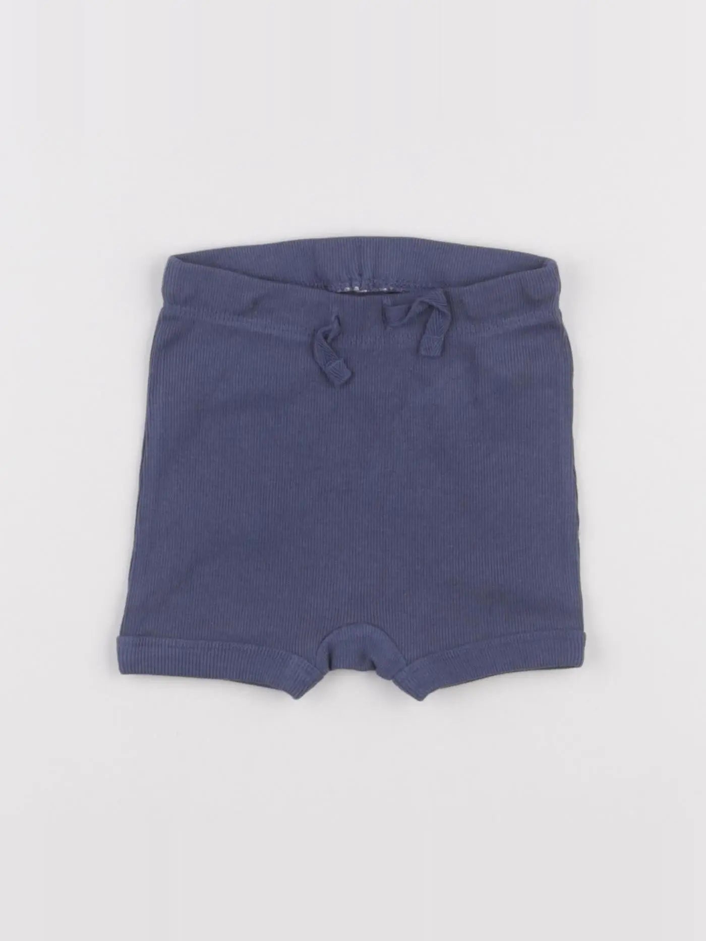 H&M - short bleu - 6/9 mois