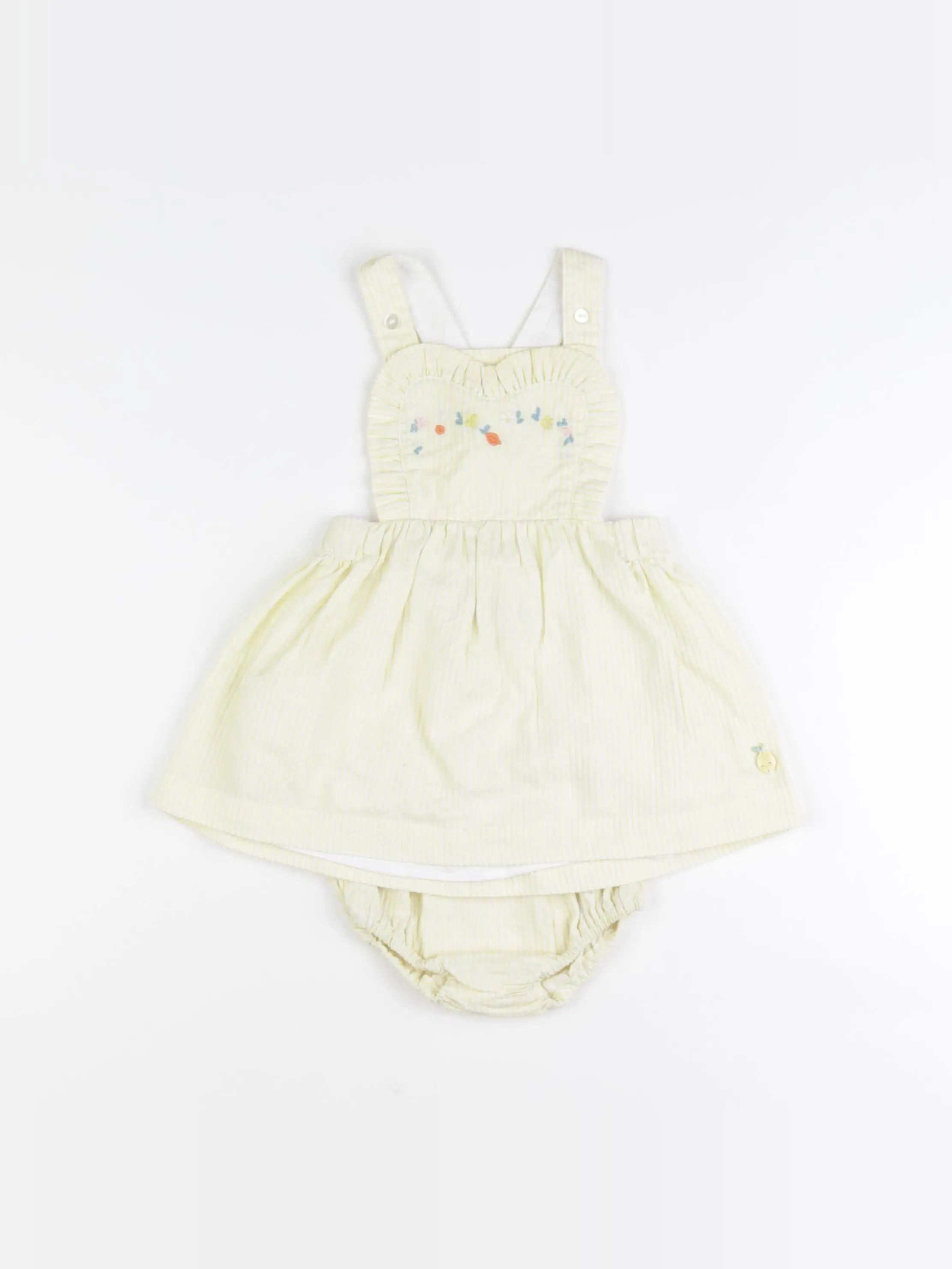 Sergent Major - robe jaune - 6 mois