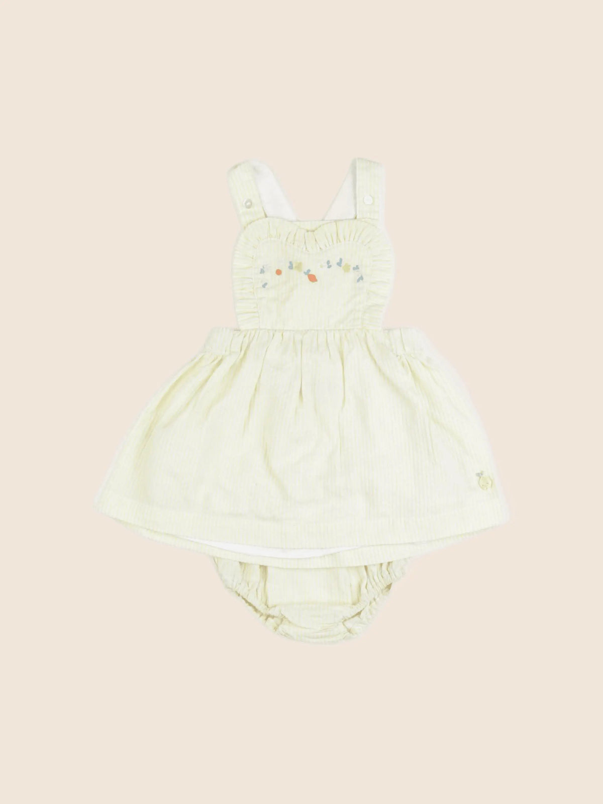 Sergent Major - robe jaune - 6 mois
