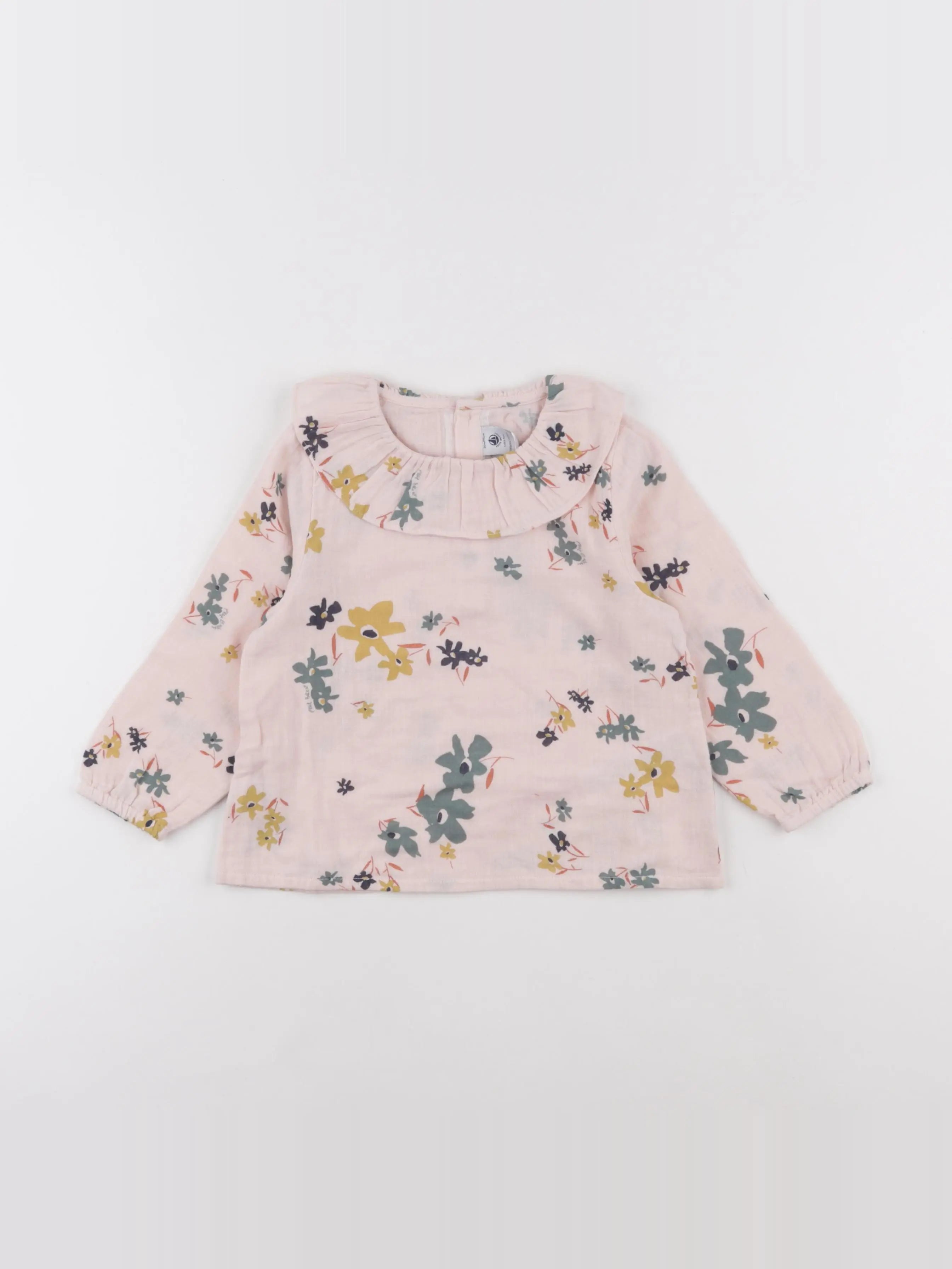 Petit Bateau - blouse rose - 36 mois