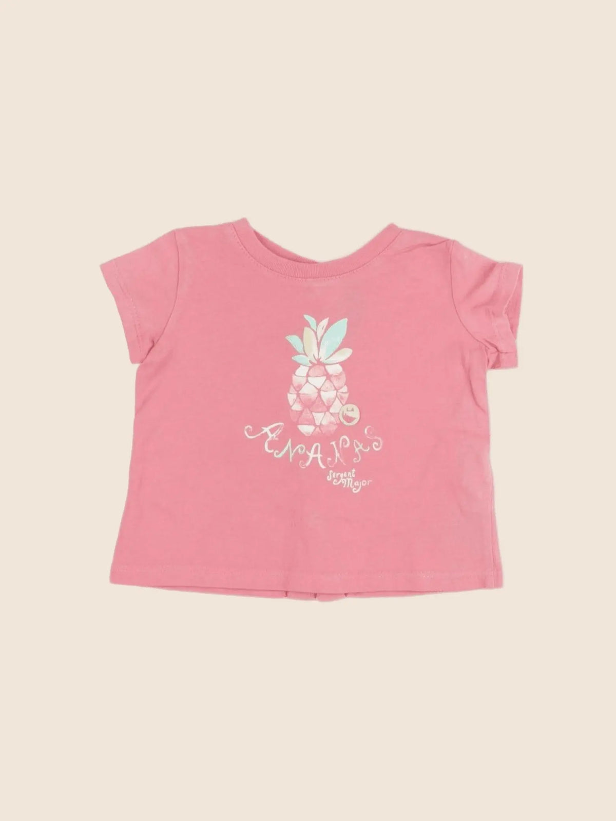 Sergent Major - tee-shirt rose - 6 mois