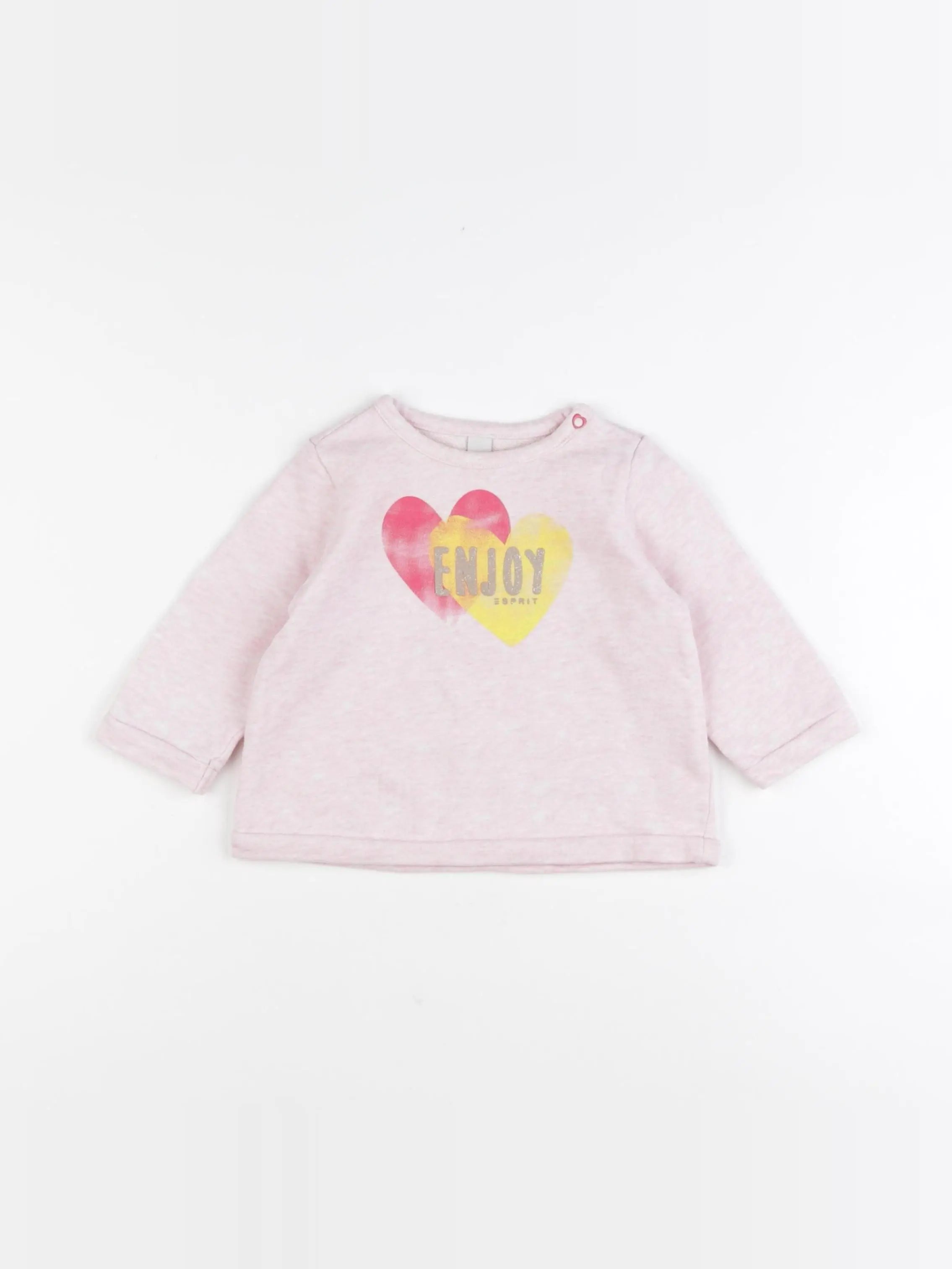 Esprit - sweat rose - 6 mois