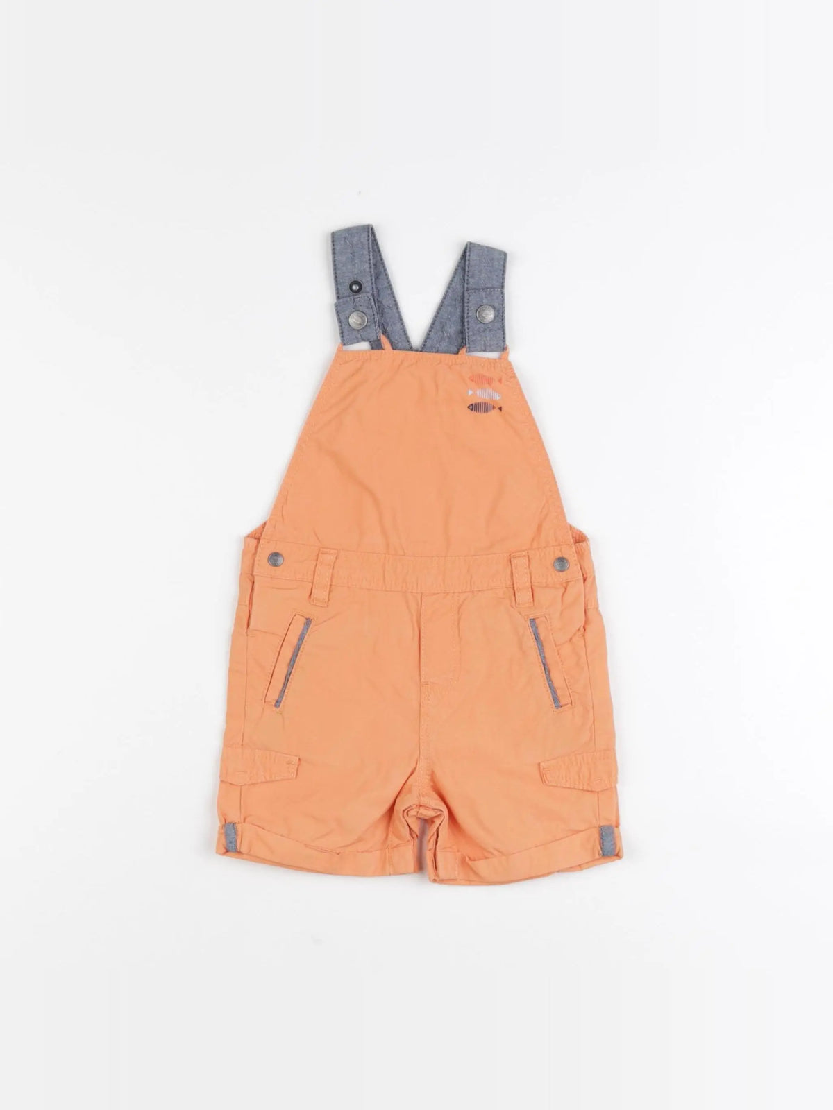 Obaïbi - salopette orange - 6 mois