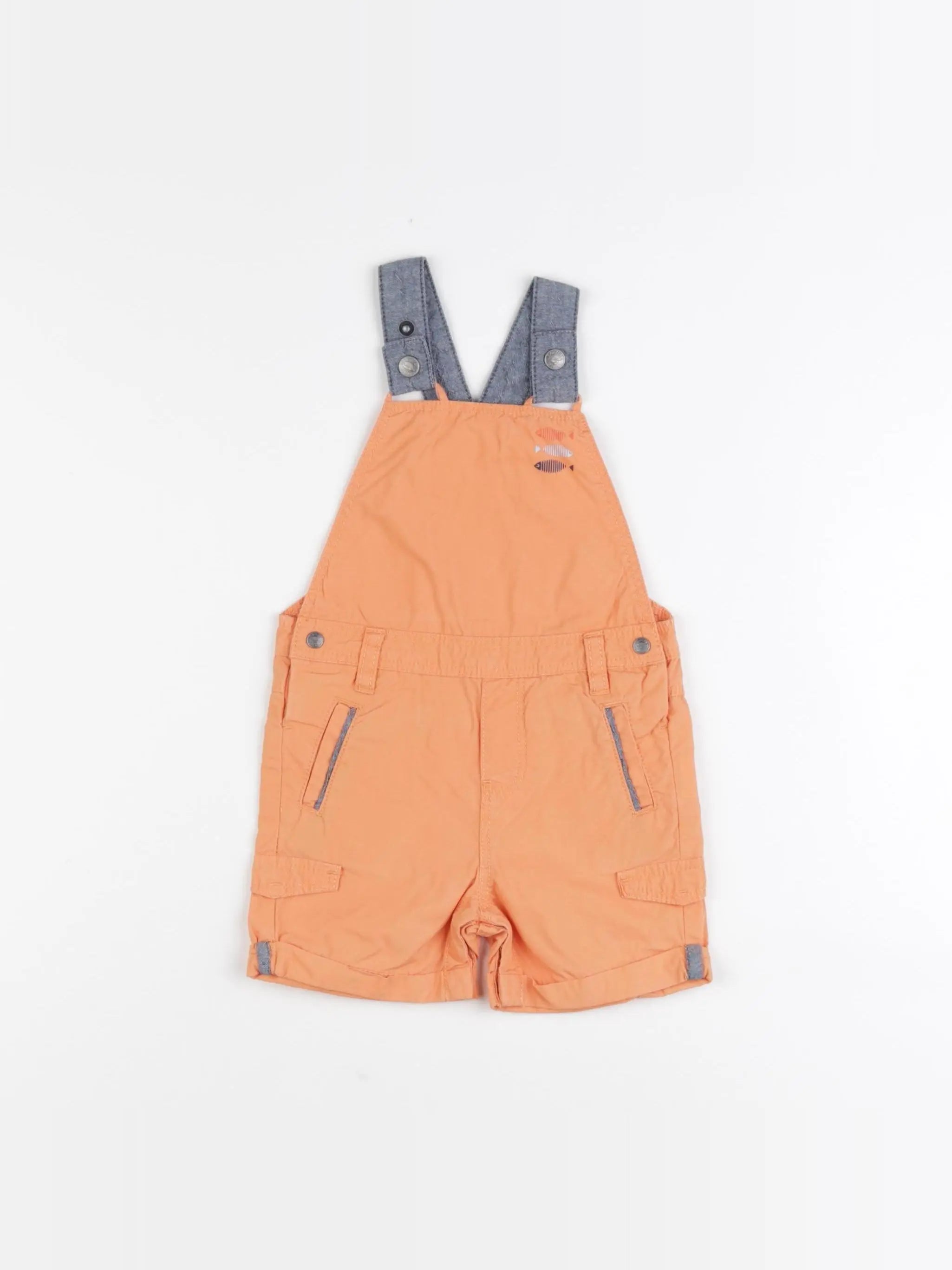 Obaïbi - salopette orange - 6 mois