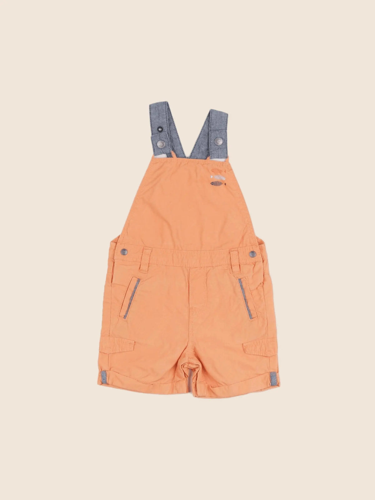 Obaïbi - salopette orange - 6 mois