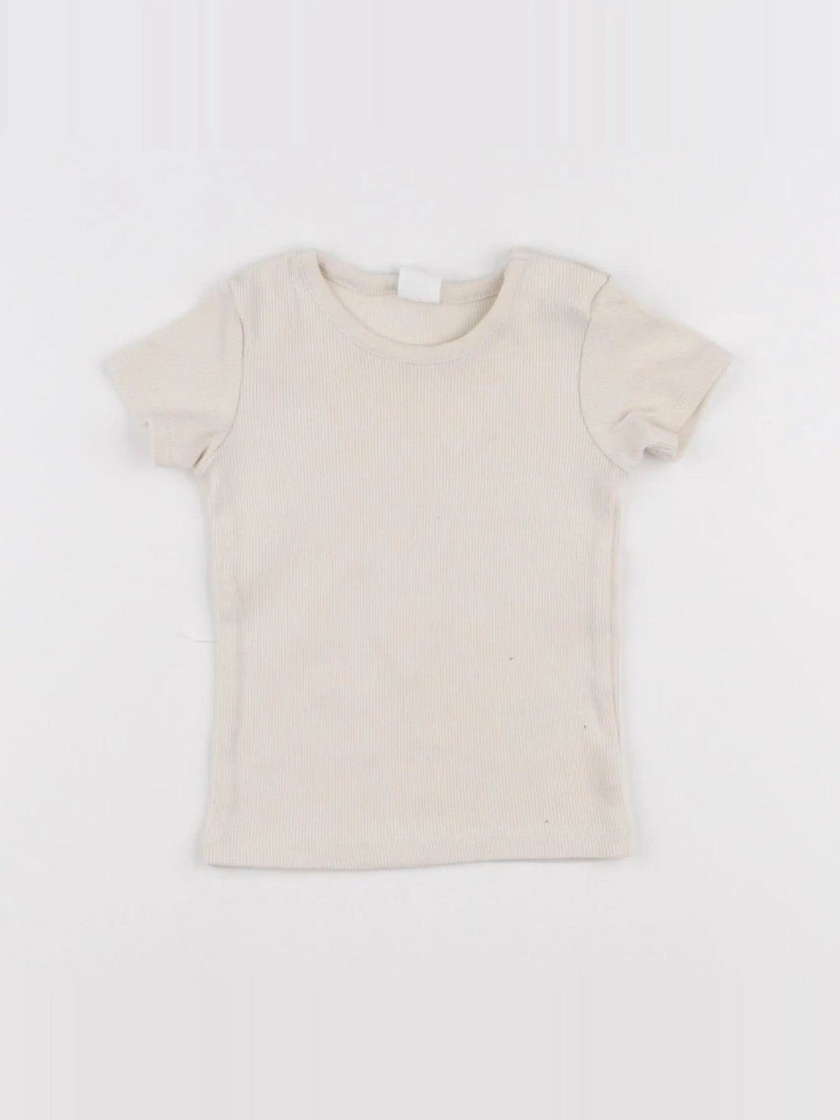 H&M - tee-shirt beige - 6/9 mois