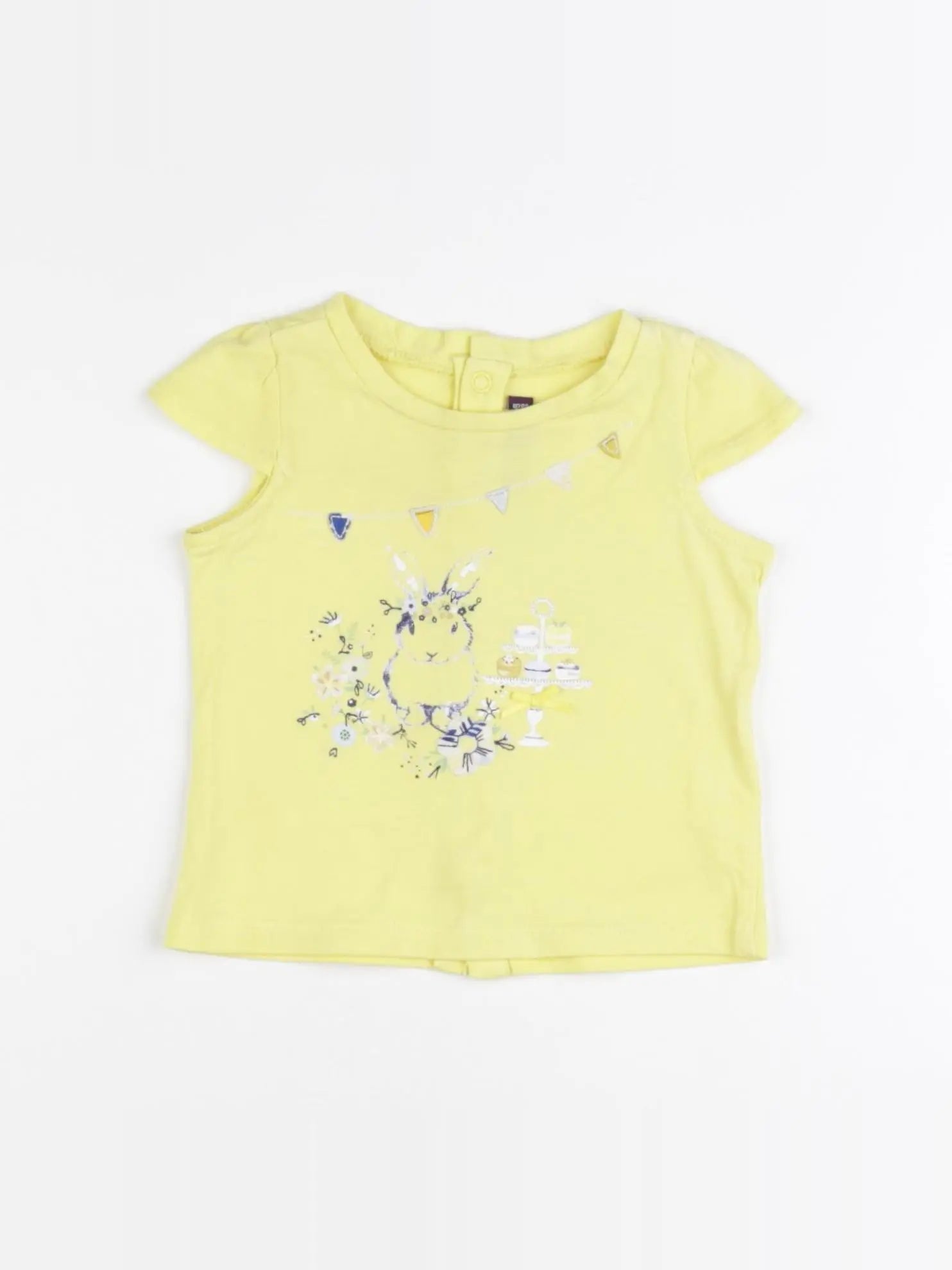 Sergent Major - tee-shirt jaune - 6 mois