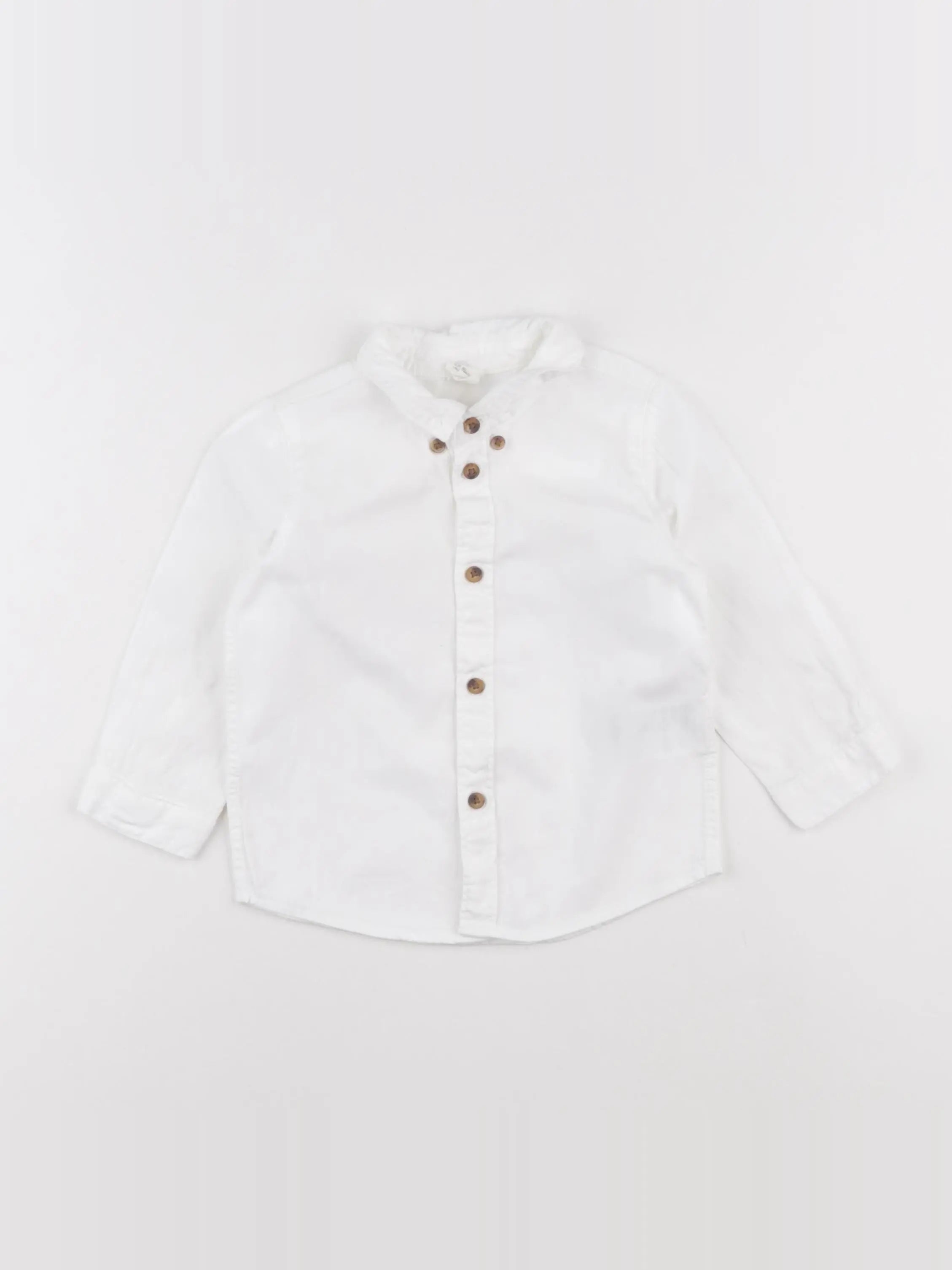 H&M - chemise blanc - 12/9 mois