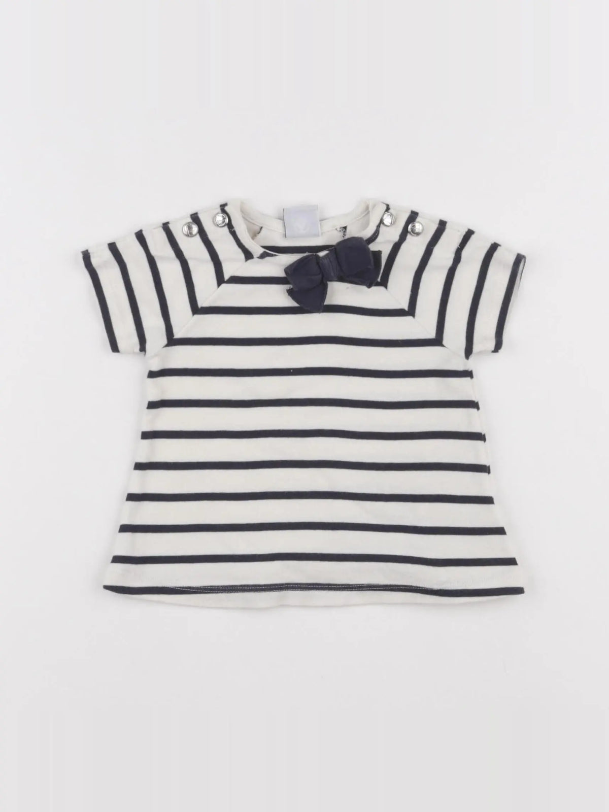 Petit Bateau - tee-shirt blanc - 12 mois