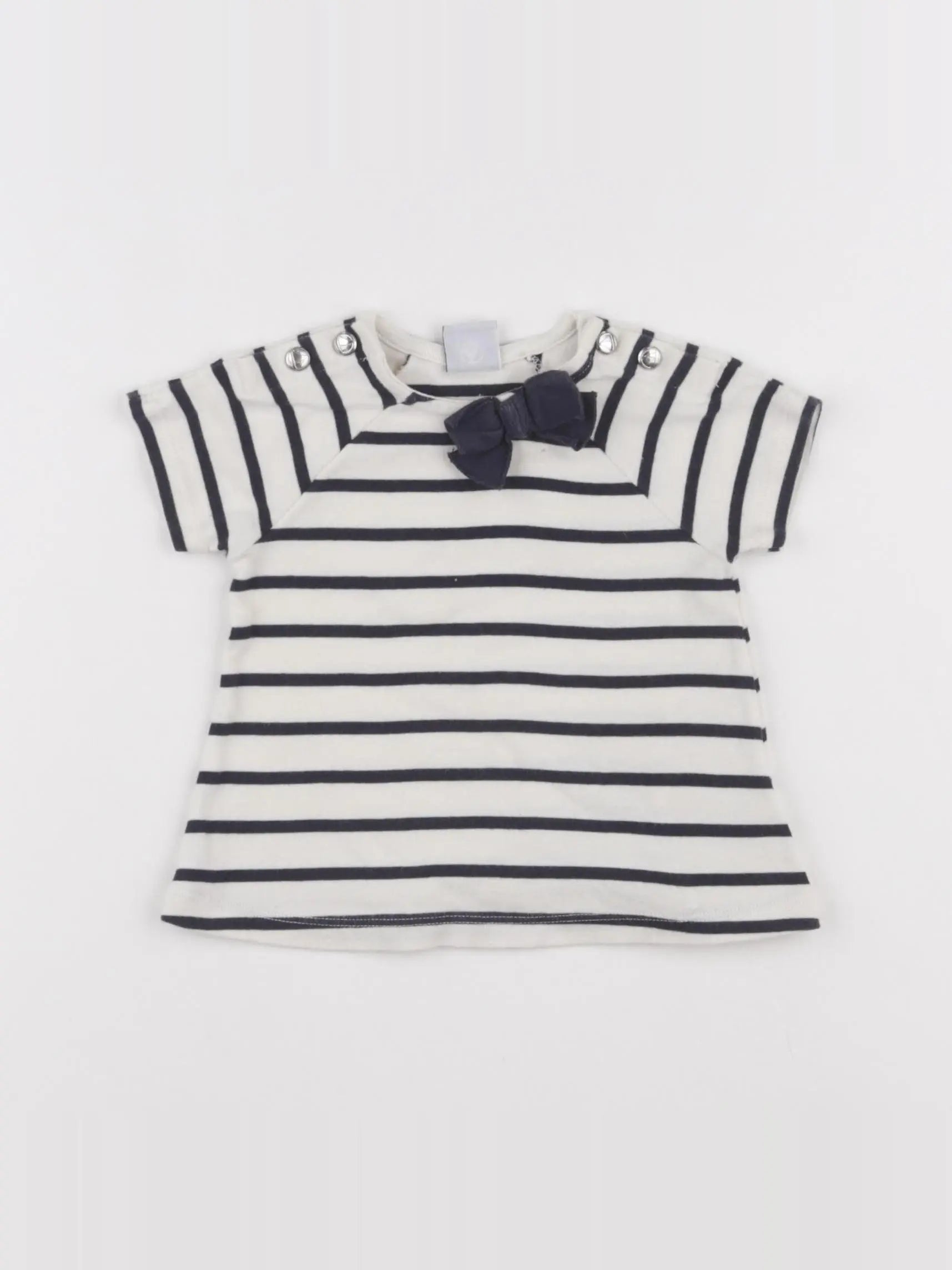 Petit Bateau - tee-shirt blanc - 12 mois