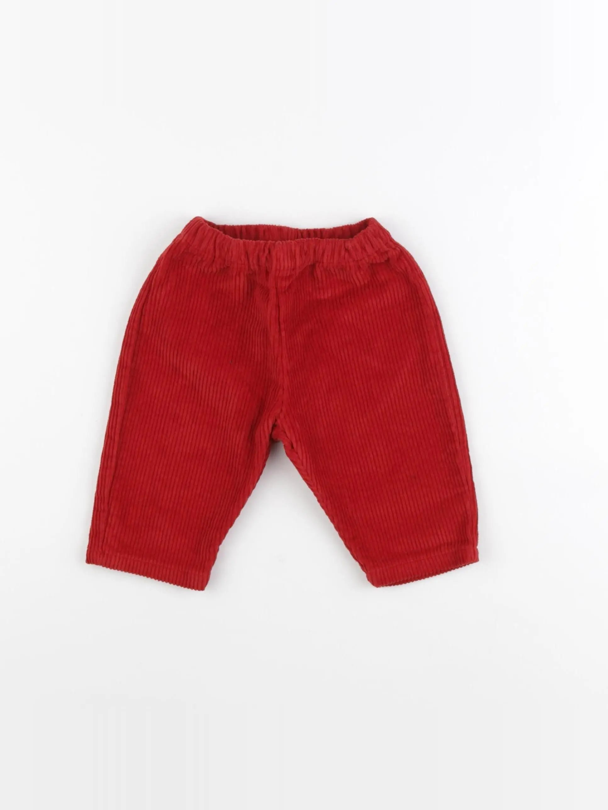 Petit Bateau - pantalon rouge - 6 mois